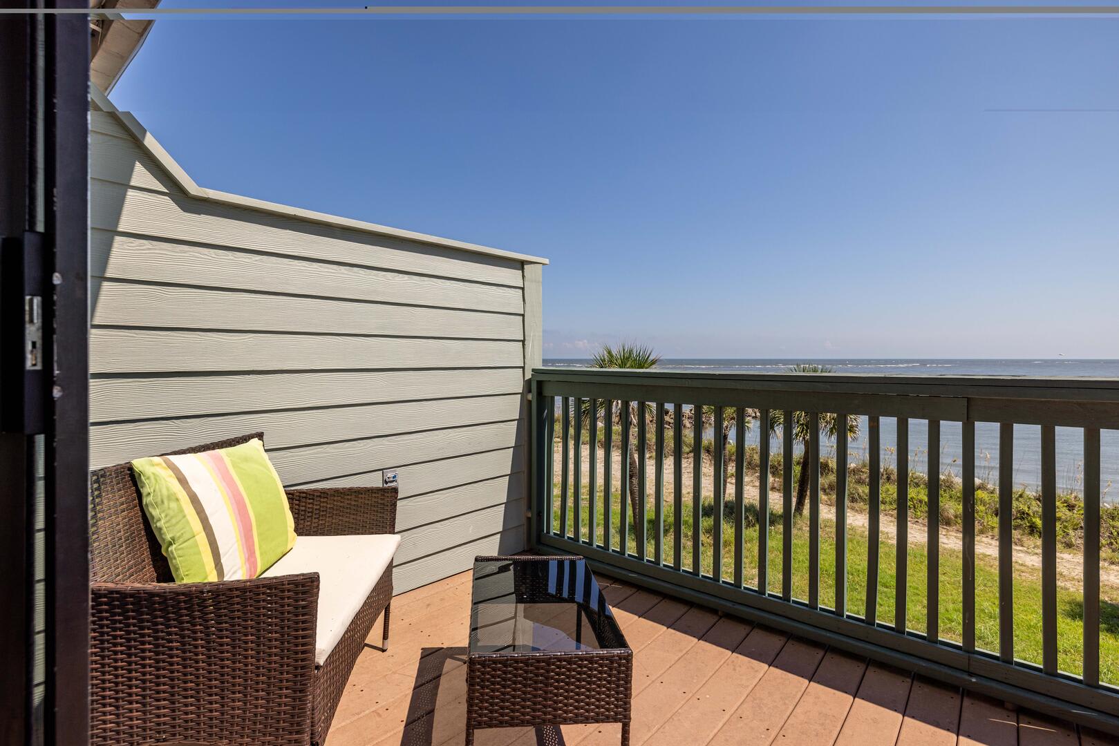 Back deck with spectacular ocean views