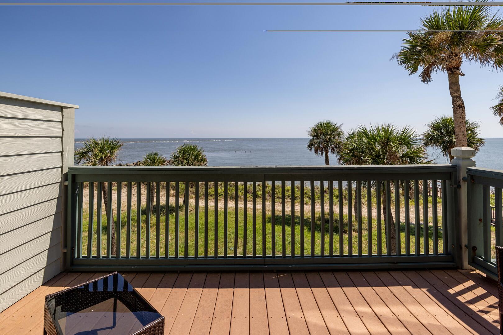 Back deck with spectacular ocean views