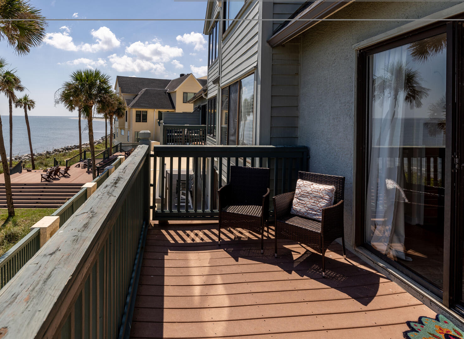 Back deck with spectacular ocean views