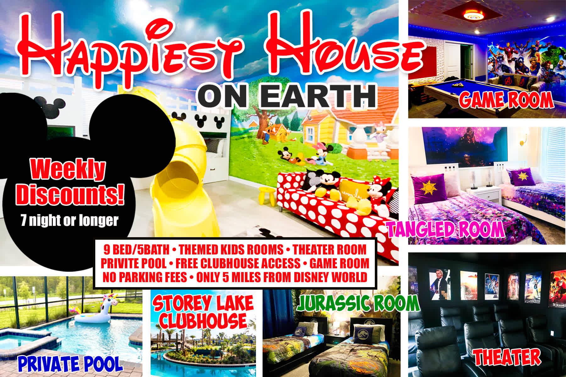 Happiest House on Earth near Disney World 9bedroom — Kissimmee, FL — vacation rental
