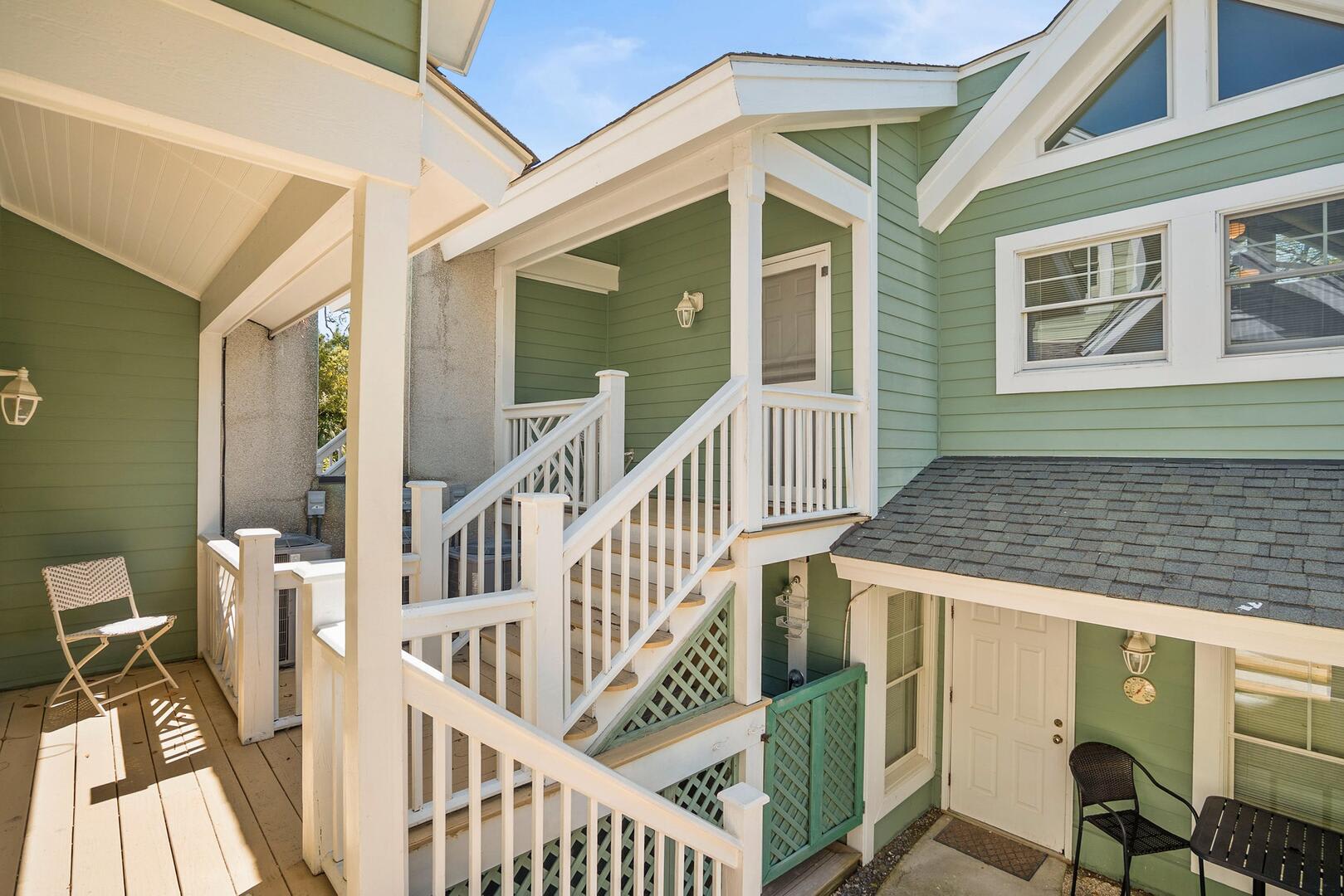 Courtyard Leaving the Front Door to Main House