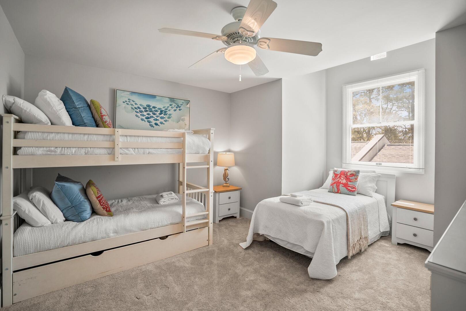 Bunk Bed and Twin Guest Bedroom Upstairs