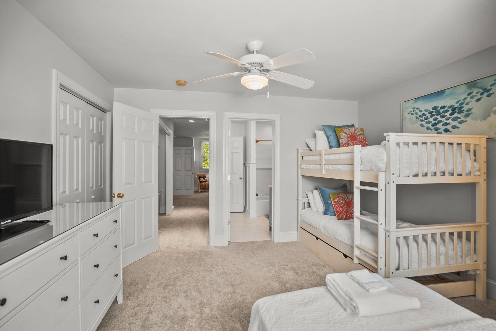 Bunk Bed and Twin Guest Bedroom Upstairs