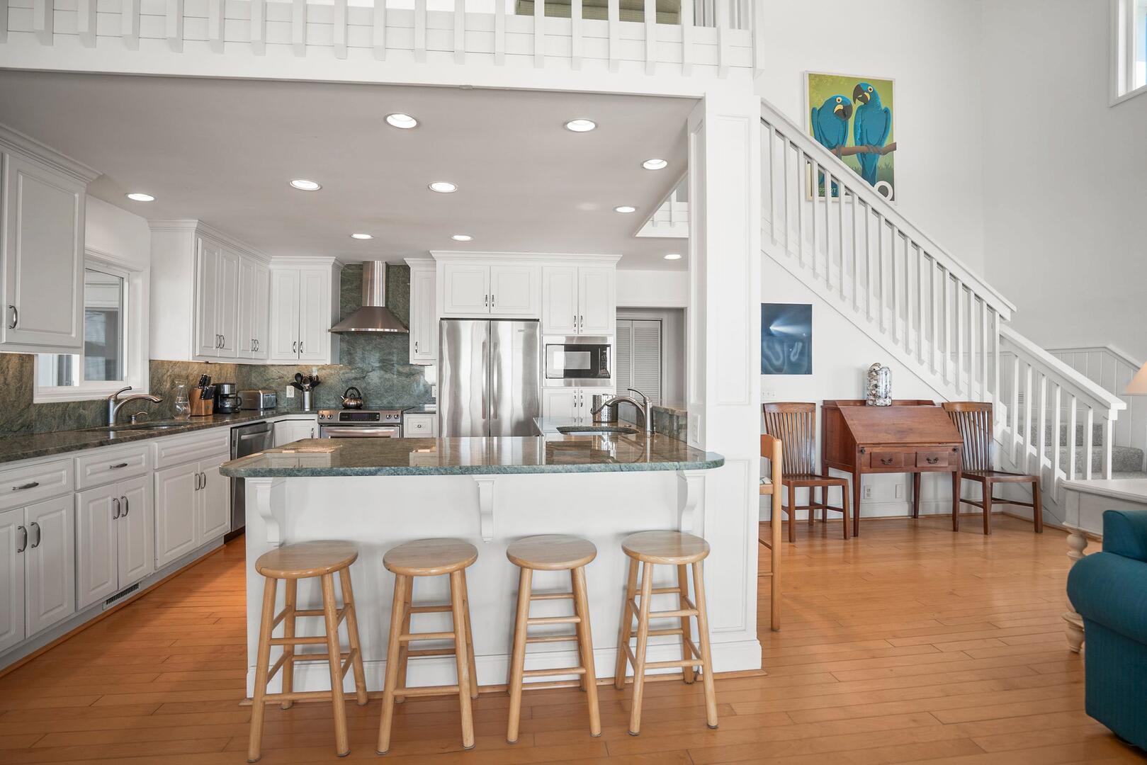 Kitchen with Bar Seating