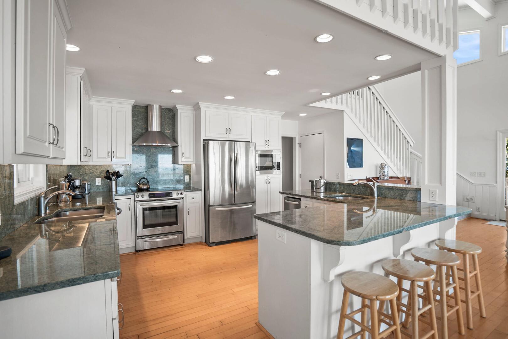 Kitchen with Bar Seating
