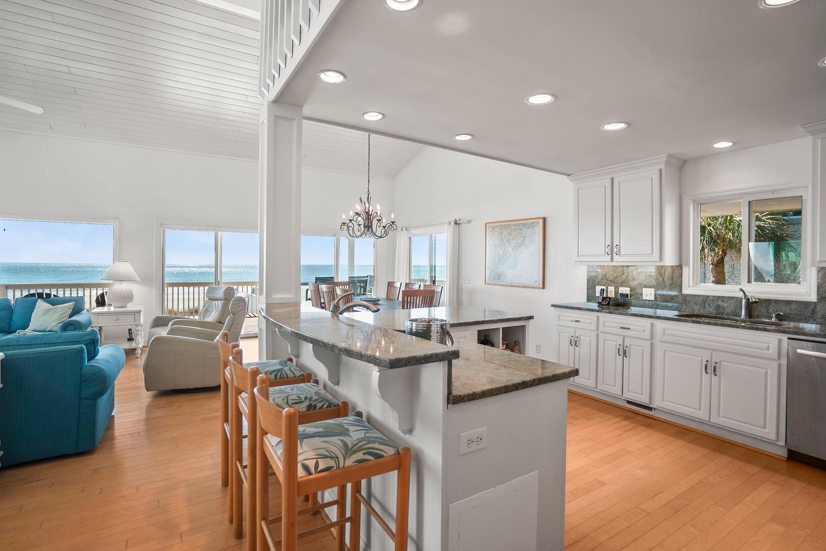 Kitchen with Bar Seating