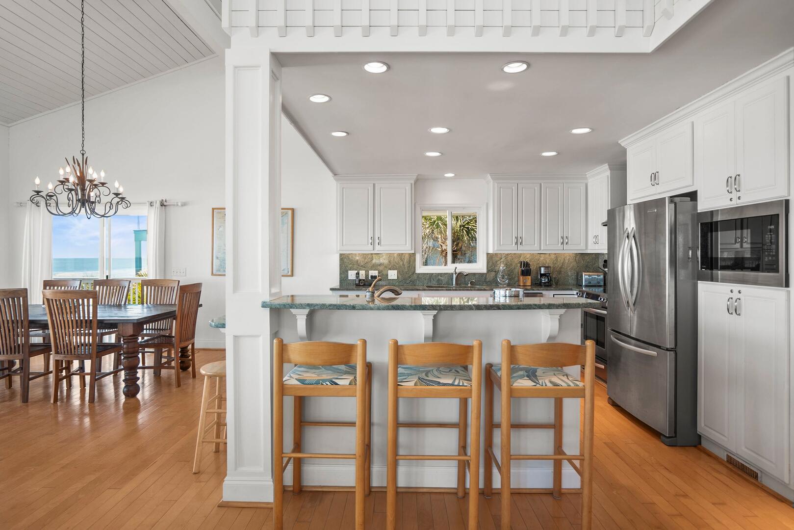 Kitchen with Bar Seating
