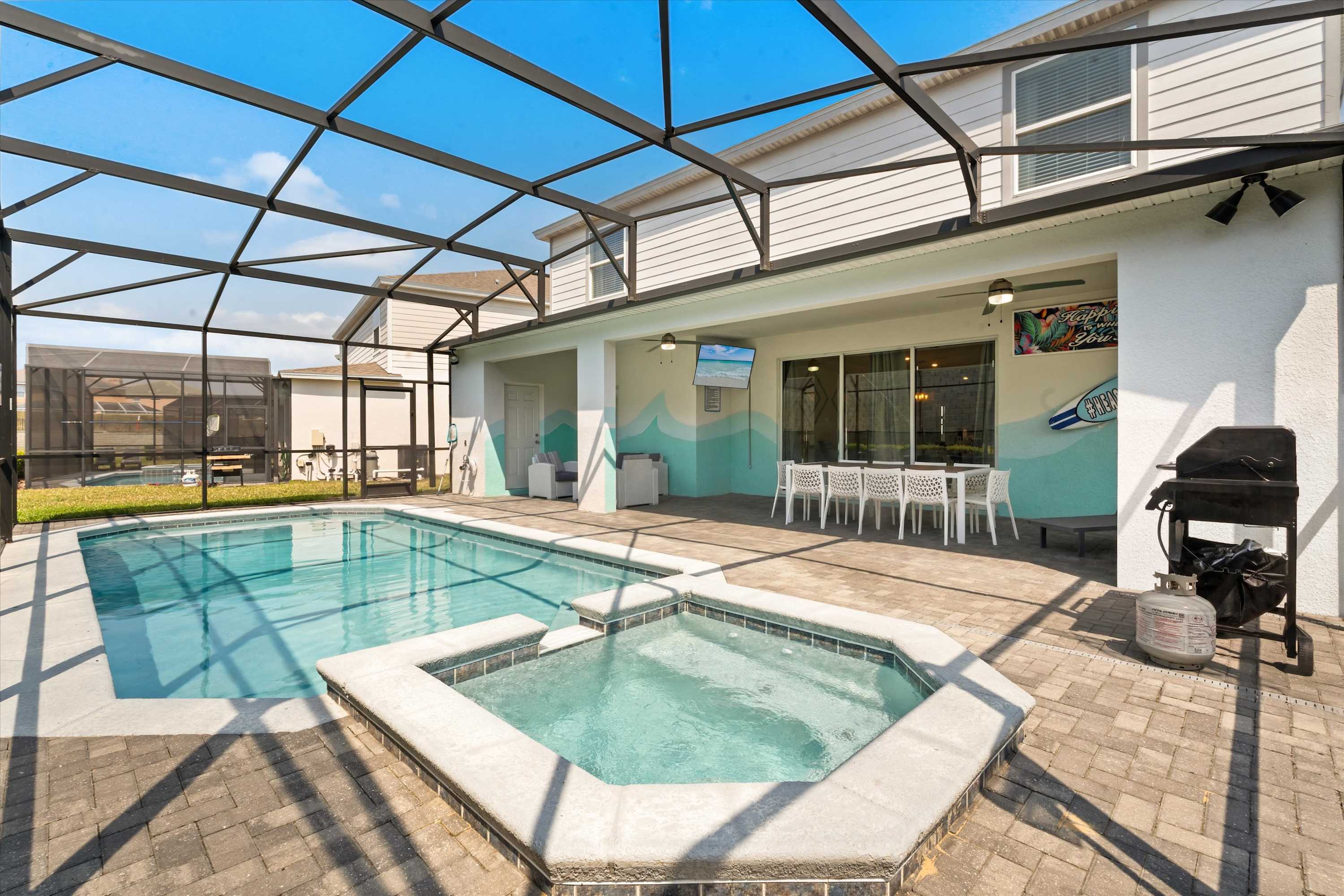 Upstay Disney Family Adventure with Pool Hot Tub