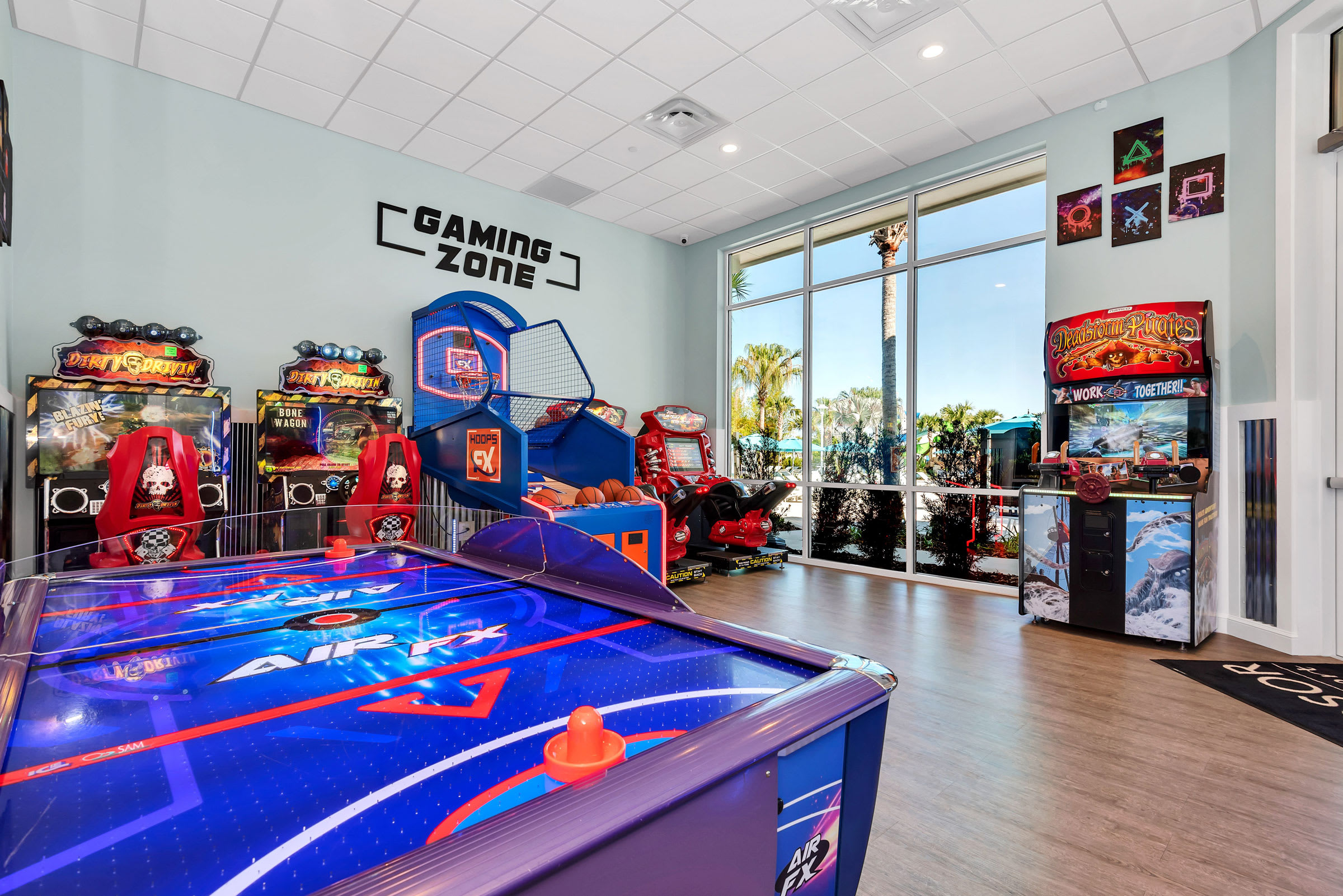 Enjoy Windsor Island Resort with a pool, lazy river, splash zone, and sports courts—perfect for family fun and unforgettable memories.