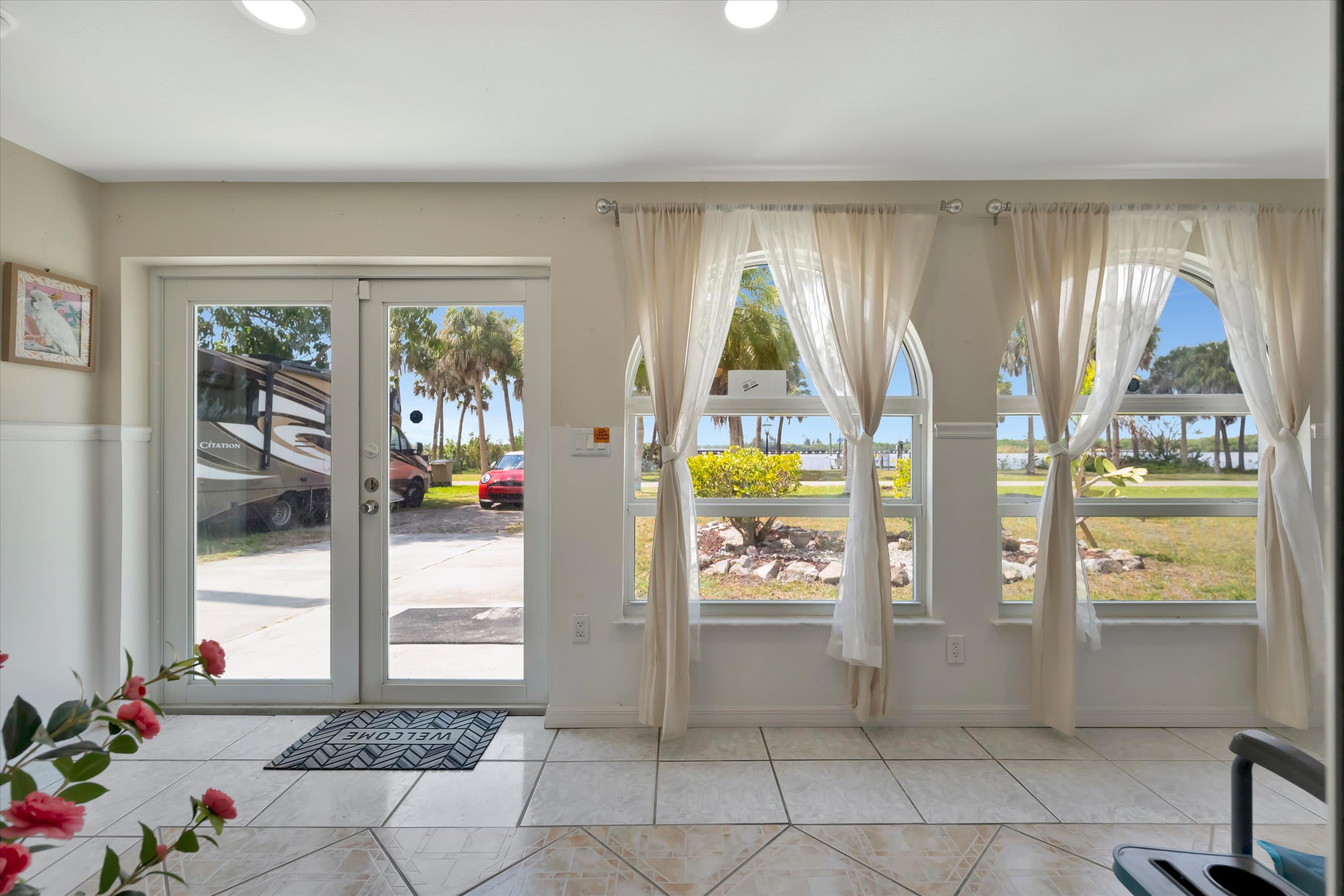 Waterfront Boat House Fort Myers, Dock & Pool