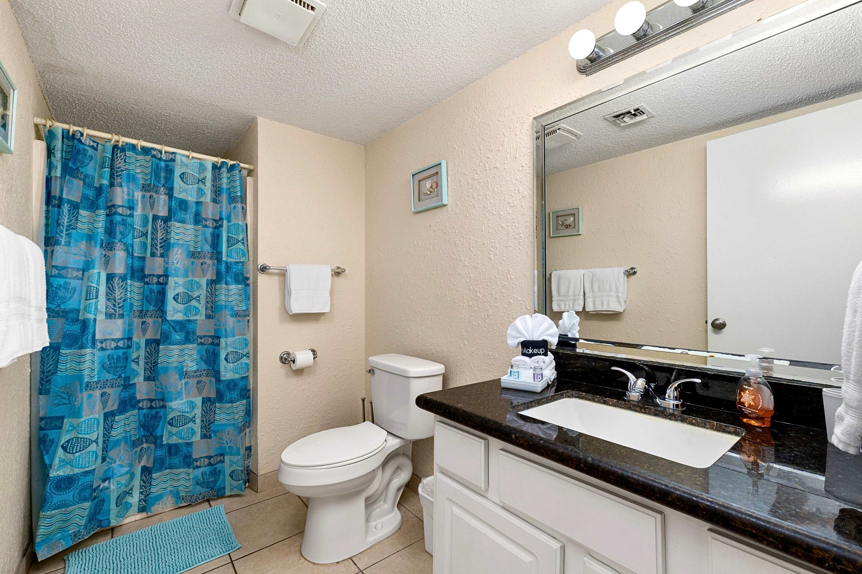 Bathroom with everything you need to freshen up