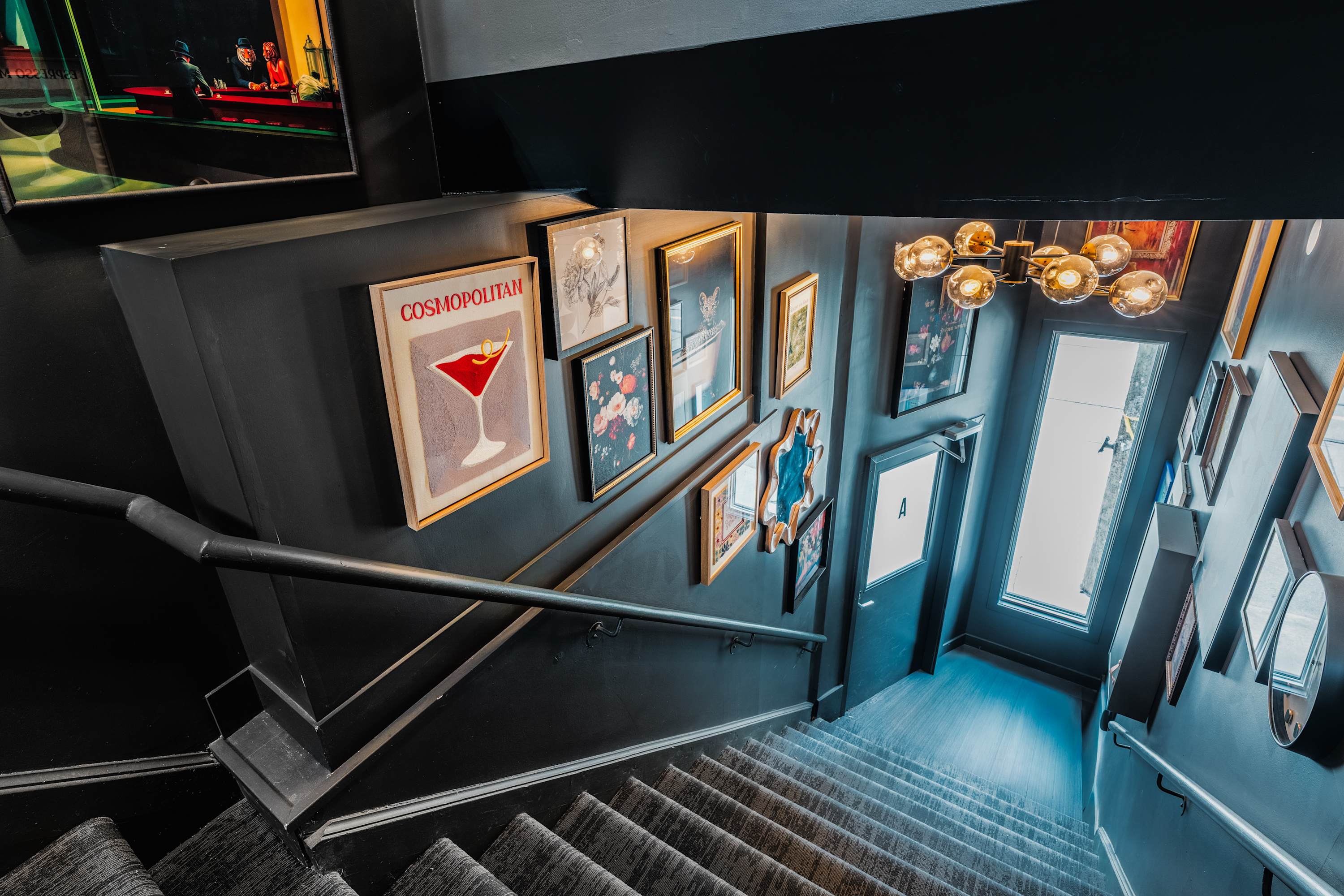 Warm lighting, and unique photo-worthy spots throughout the hotel.