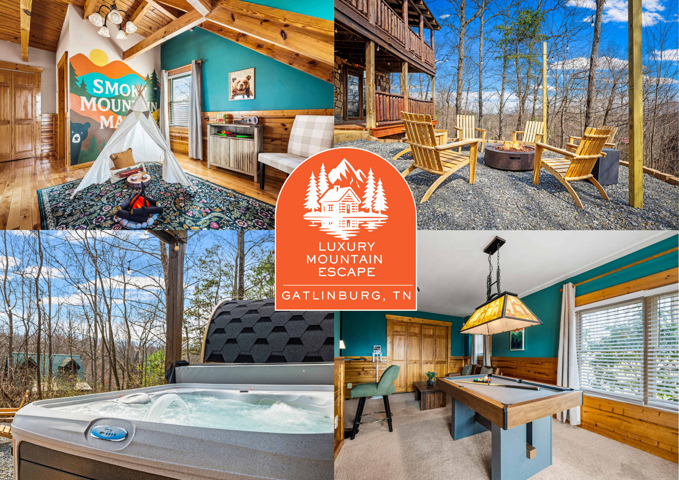 Luxe Mountain Escape - Fire Pit - Hot Tub - Sauna — Gatlinburg, TN — vacation rental