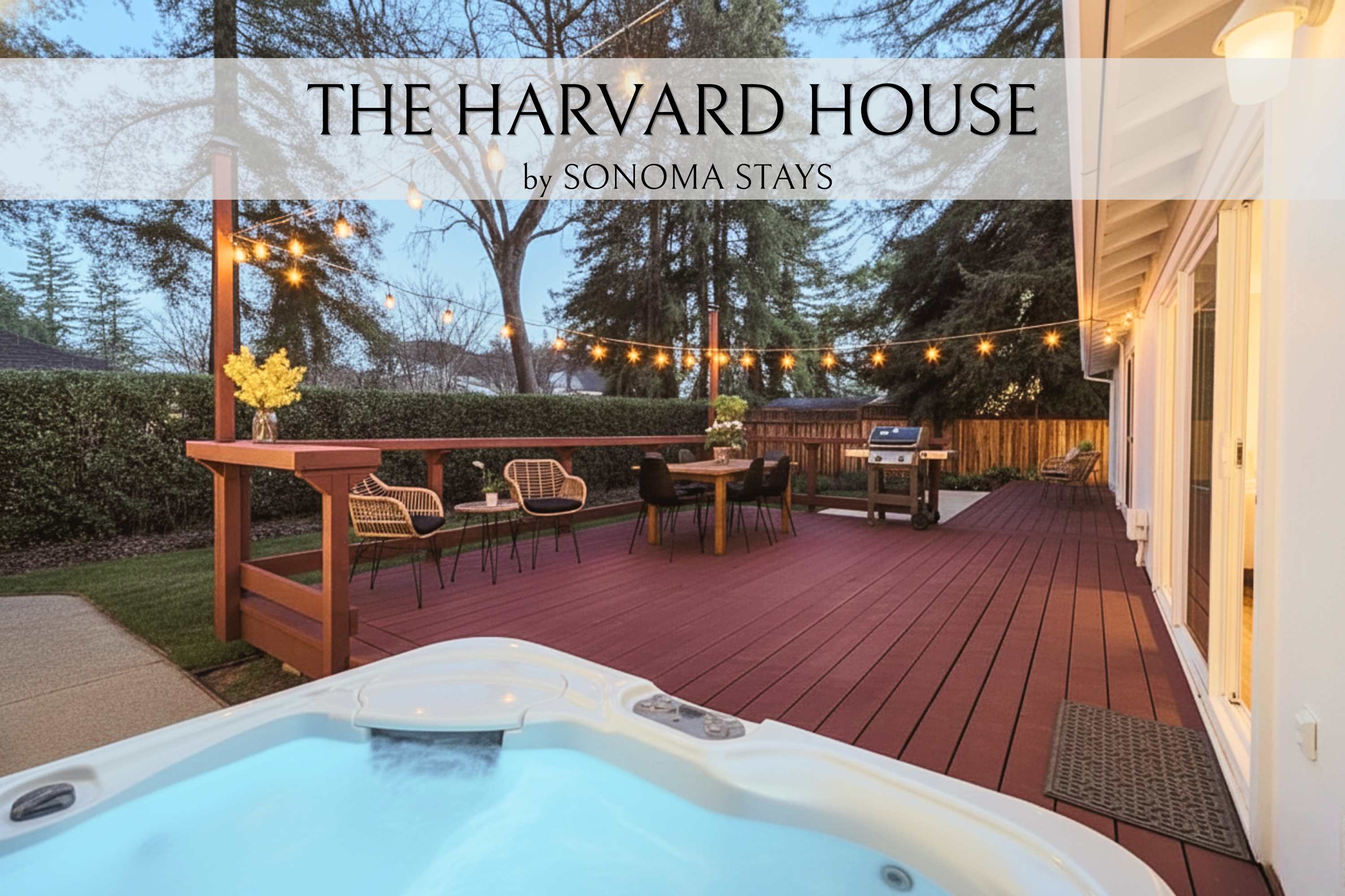 The Harvard House: Napa, Hot Tub + Detached Studio