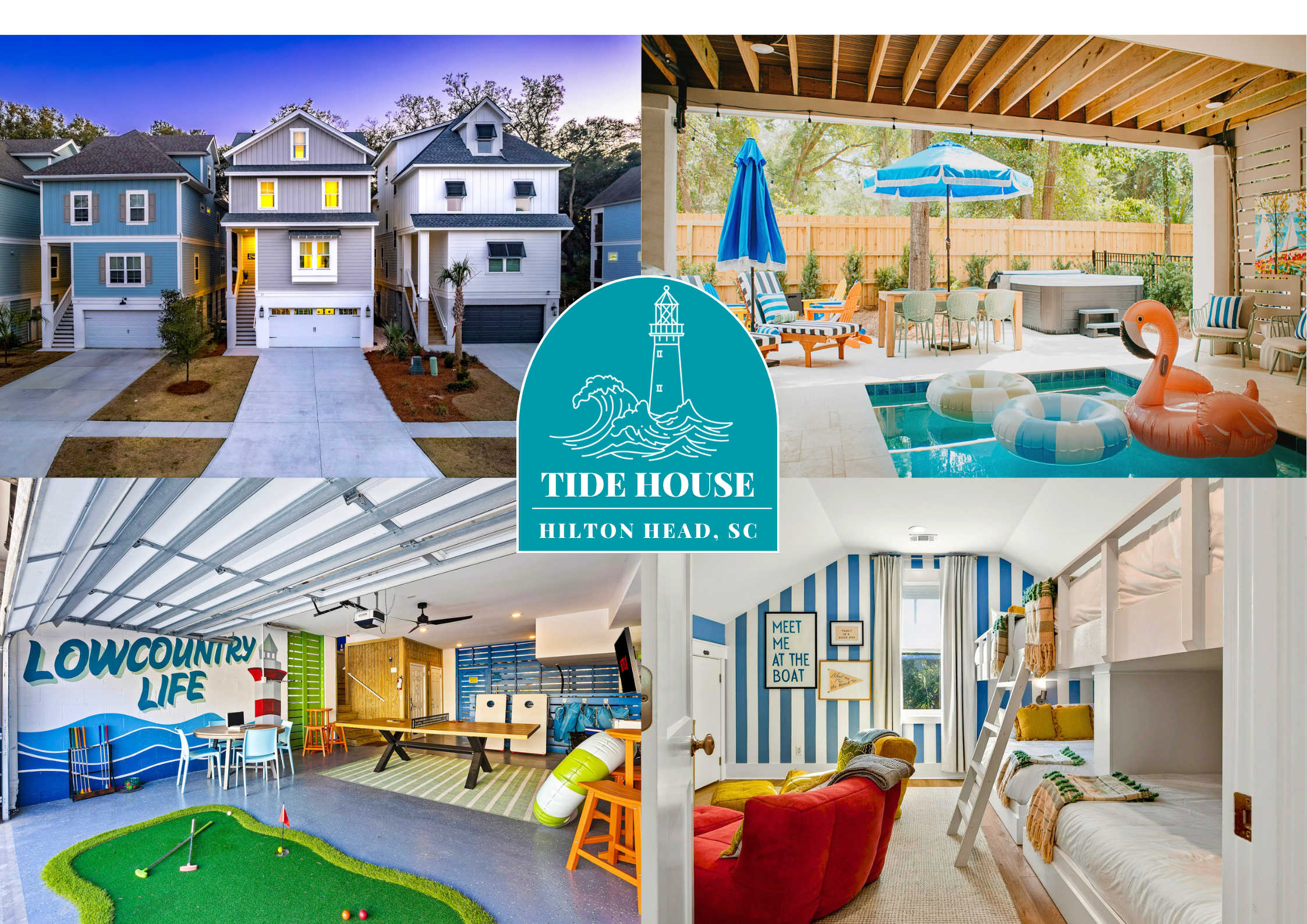 Hilton Head 6BR, Sleeps 18: Pool, Hot Tub, FirePit — Hilton Head Island, SC — vacation rental