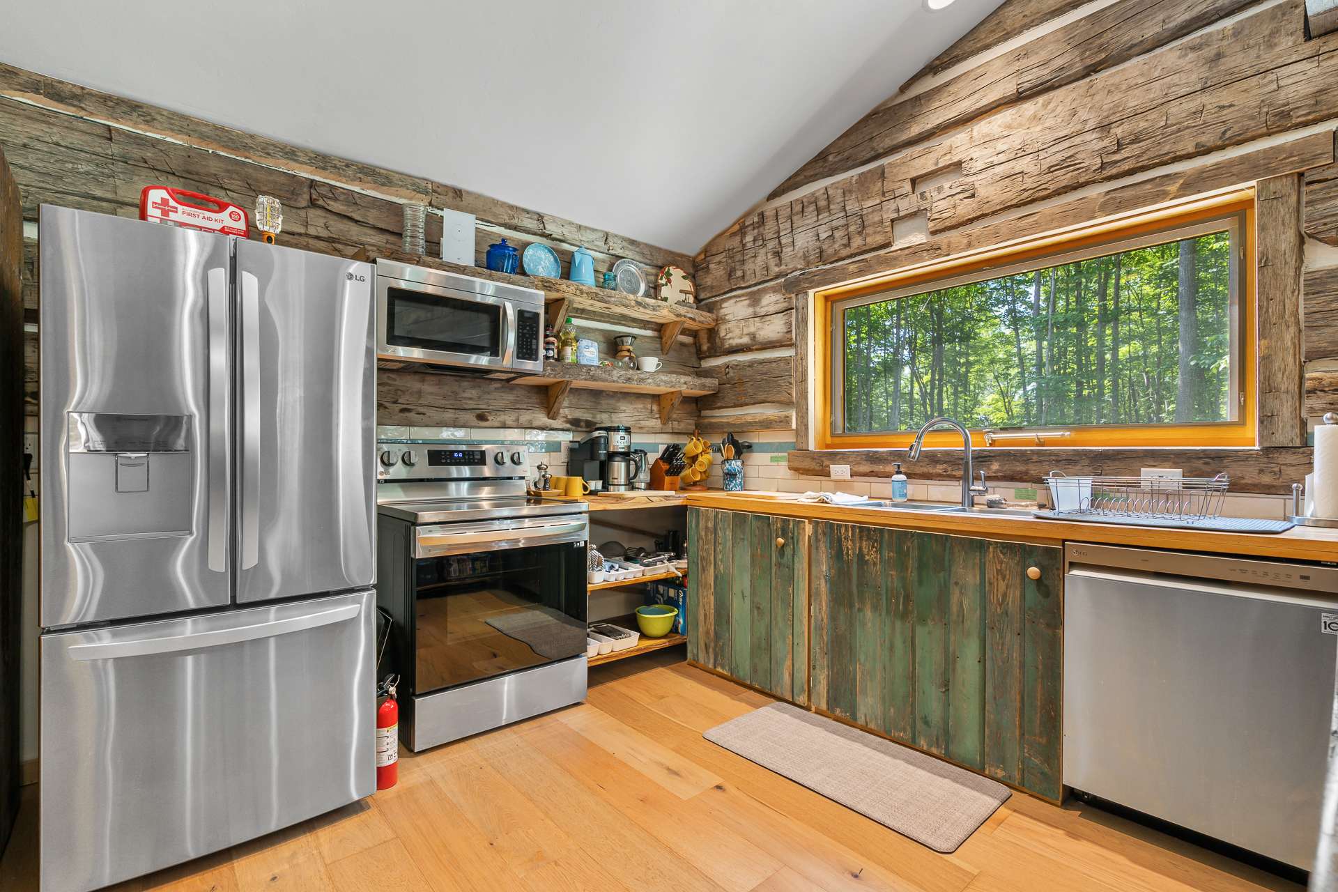 The fully stocked kitchen includes everything guest need to feel like they are at home