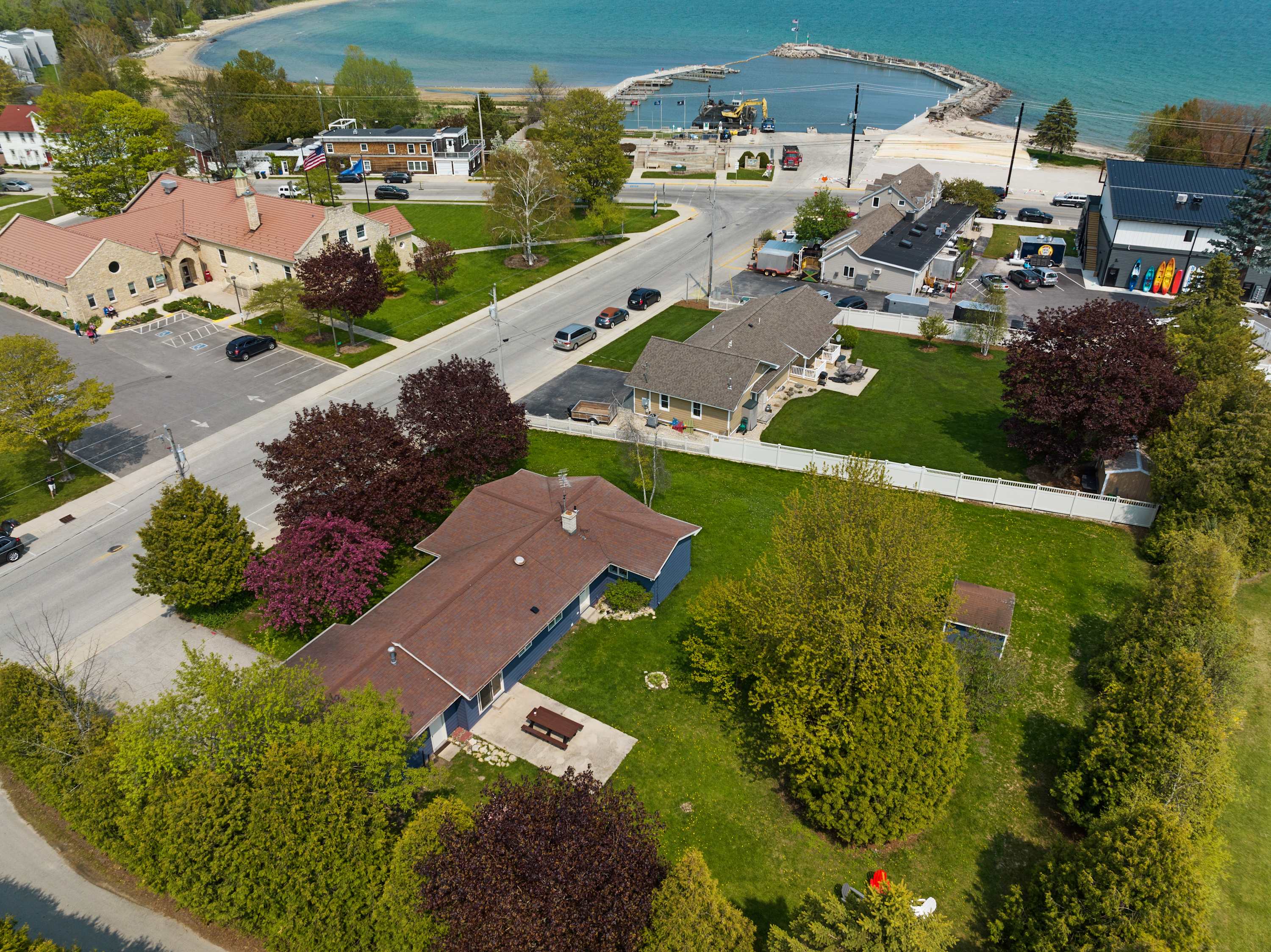 Just a short walk to the marina and around Baileys Harbor!