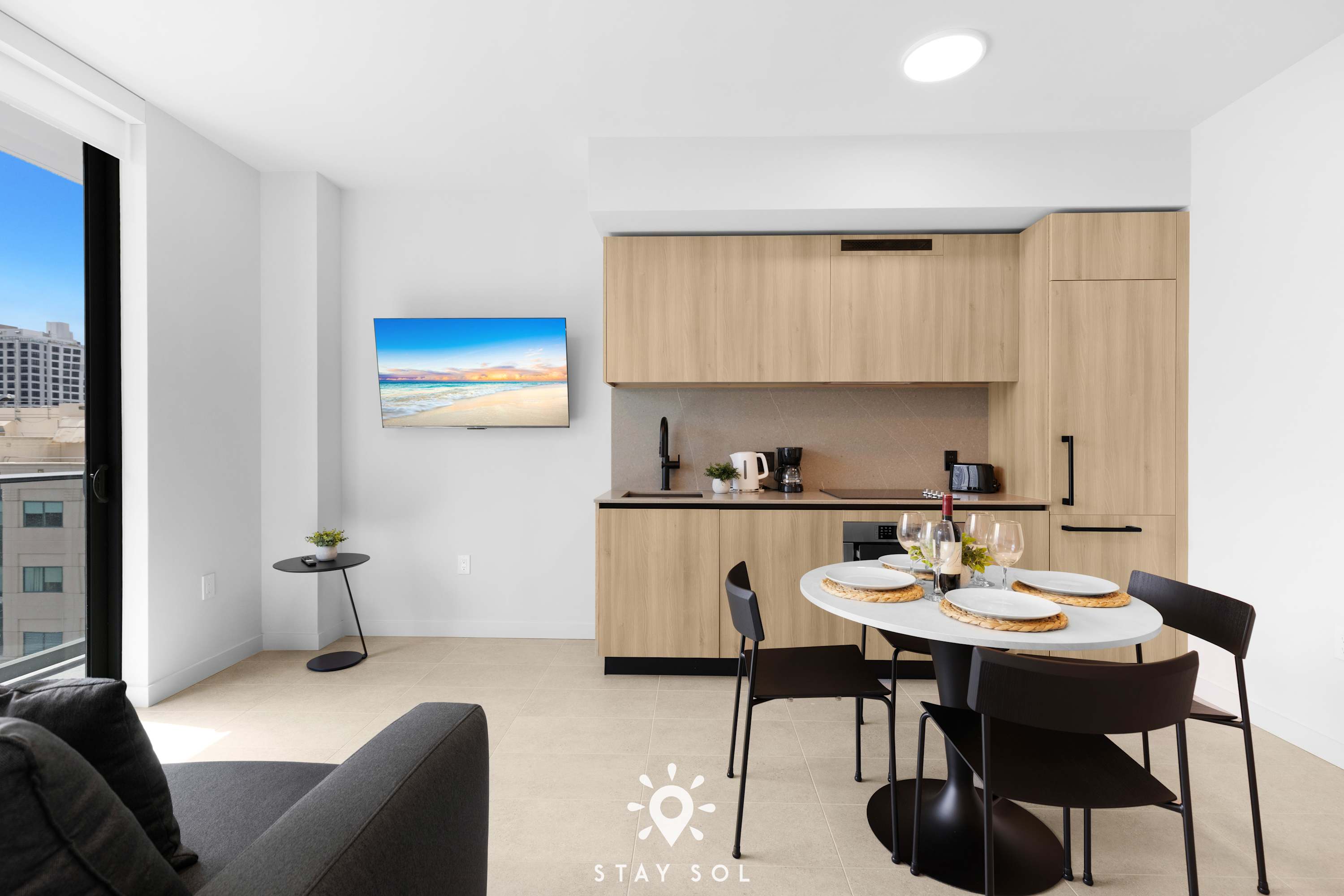 Designer Downtown 2BR • Balcony