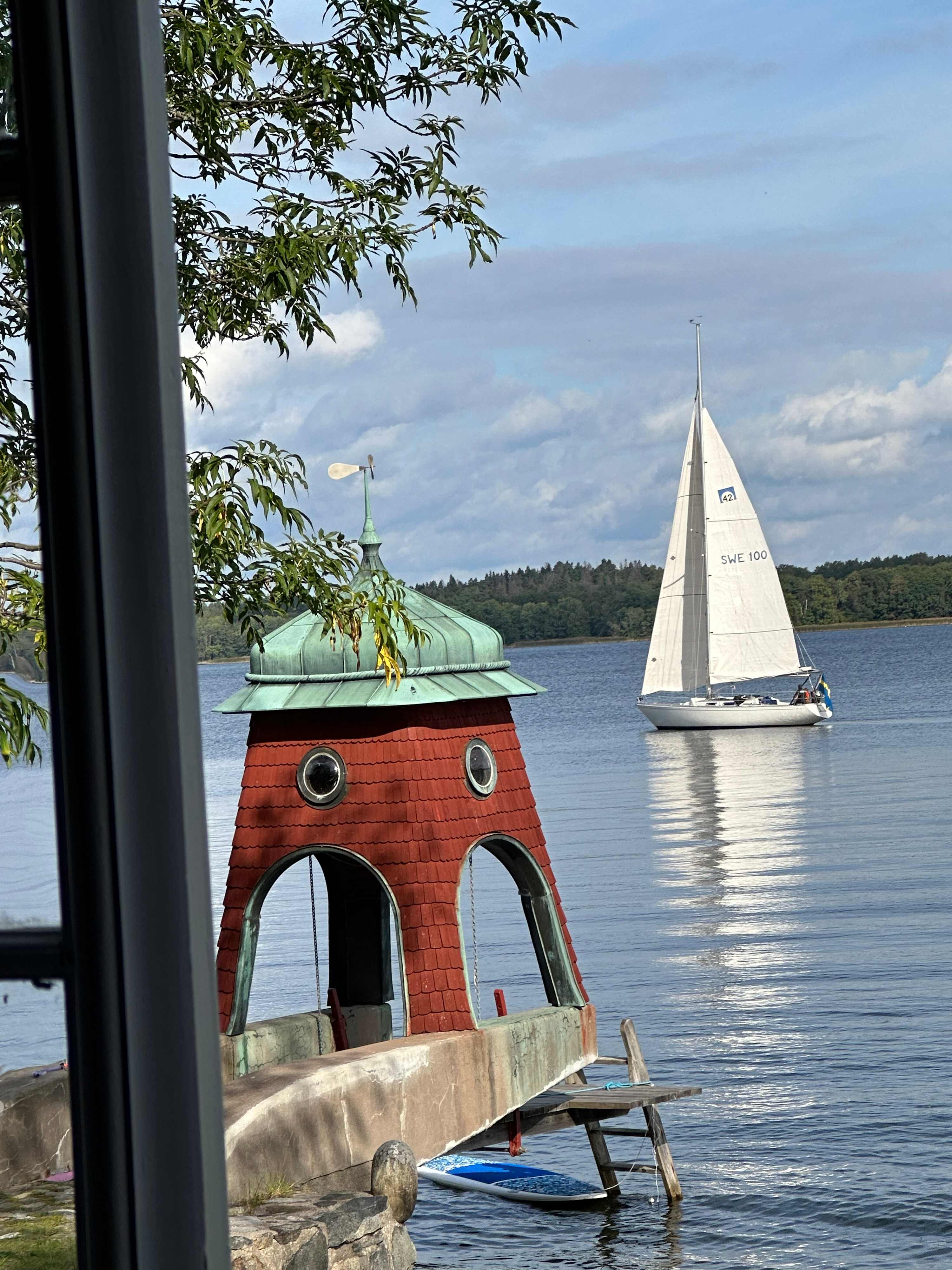 Historic Waterfront House Lidingo with Private Dock