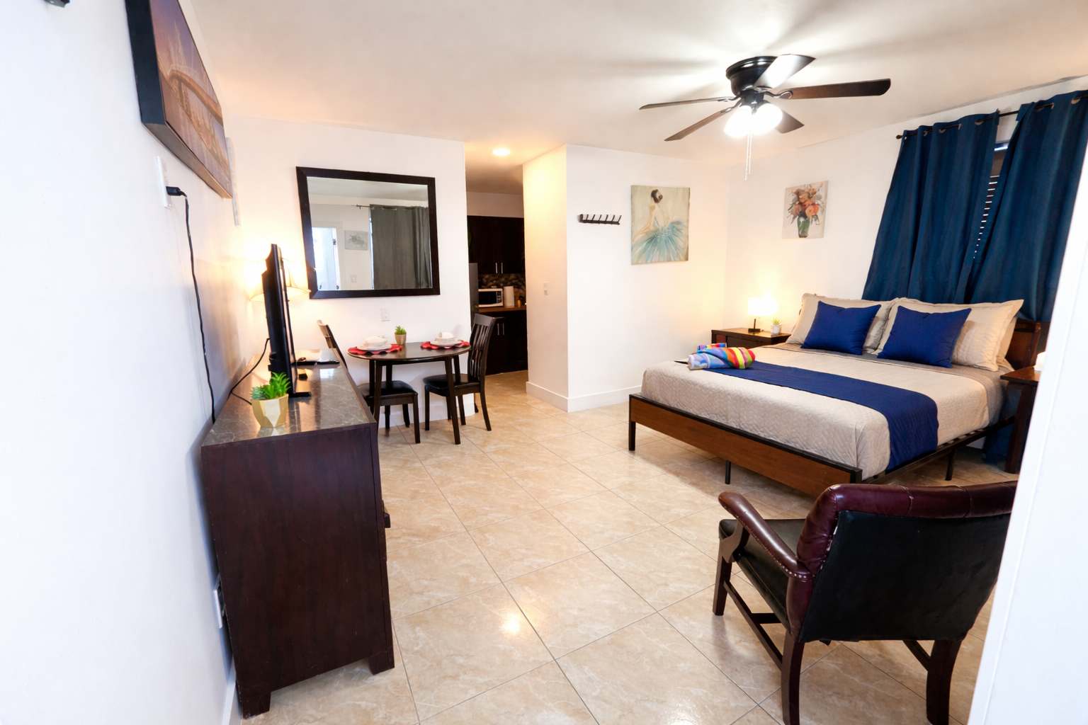 Coastal-Inspired Large Studio Steps from the Beach — Hollywood, FL — vacation rental