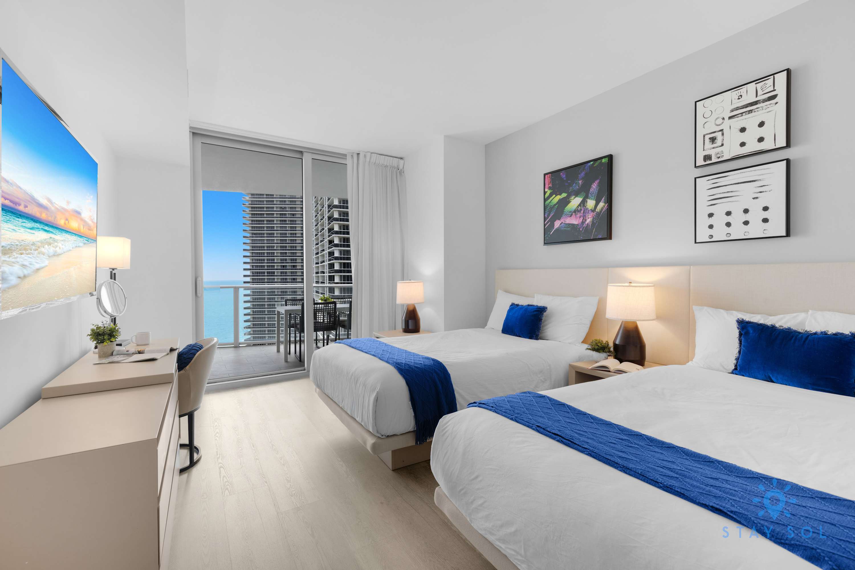 2BR Apt w/ Beautiful Ocean View, Amenities & Pool
