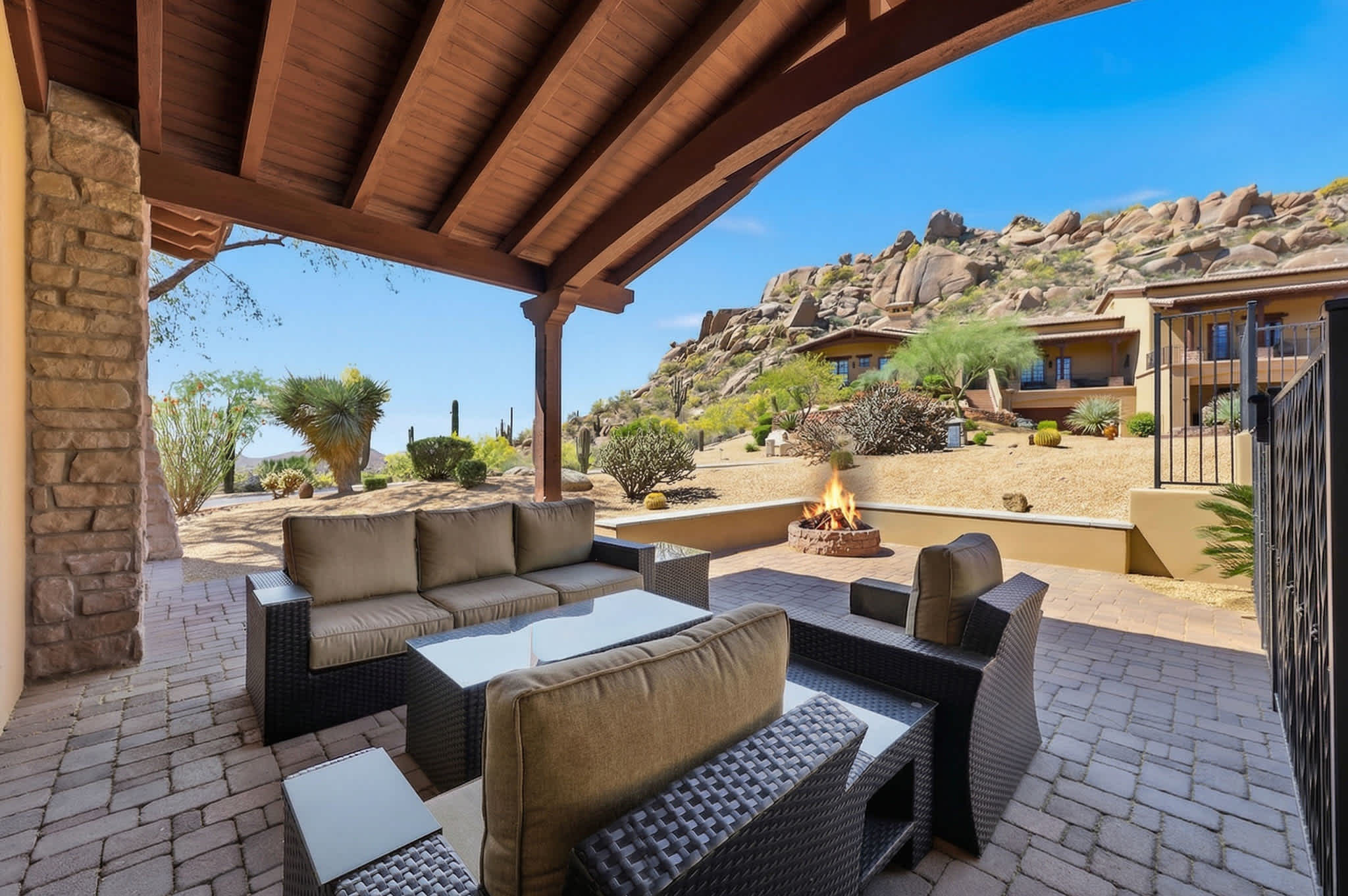 Patio | Rocks 122 in North Scottsdale, AZ by Luxus Vacation Properties