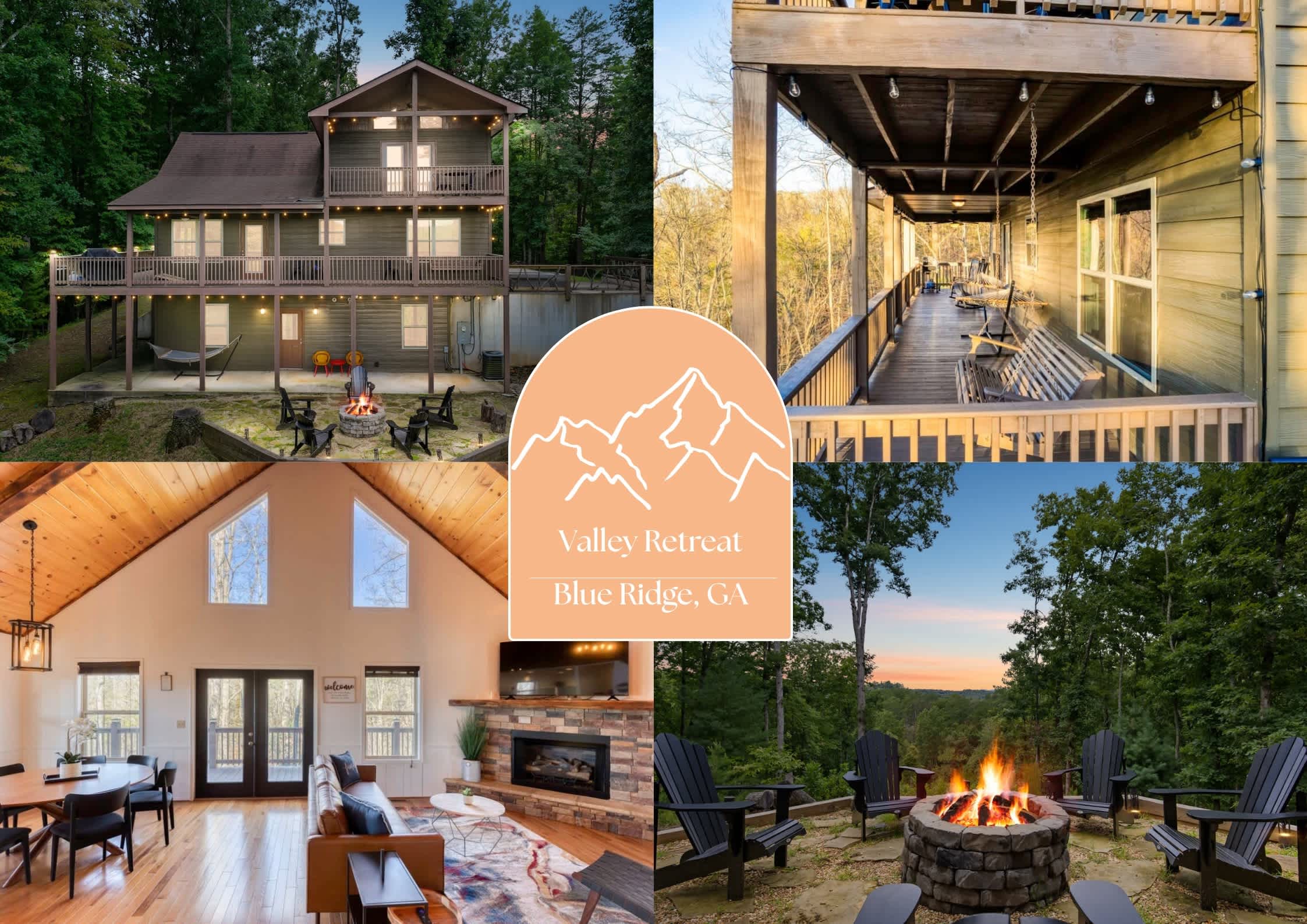 7 Min to Downtown! Sleeps 10 ~ Hot Tub ~ Fire Pit — Blue Ridge, GA — vacation rental
