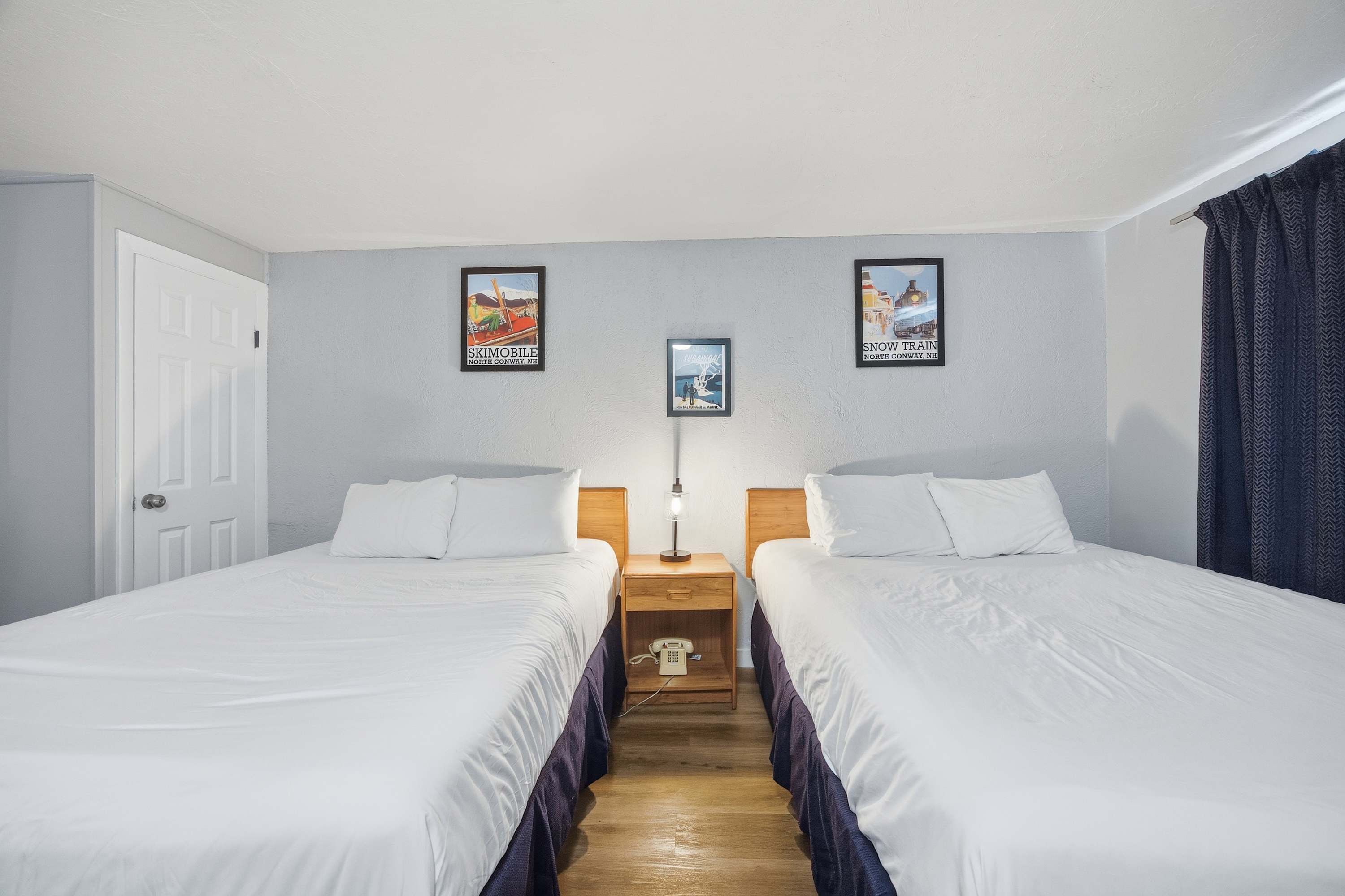 Recharge after a day on the town in one of the plush queen-sized beds​