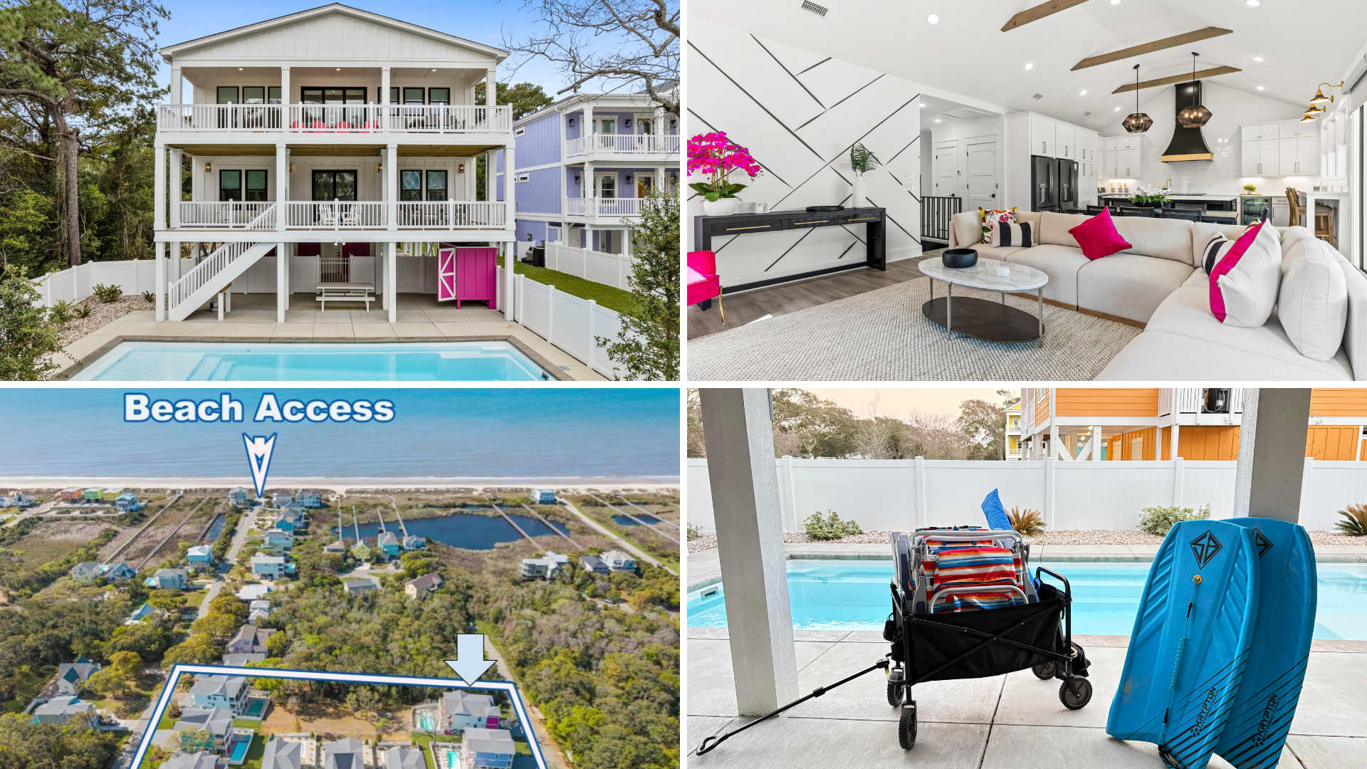 8 Bdrm Home | Private Pool | Short walk to beach