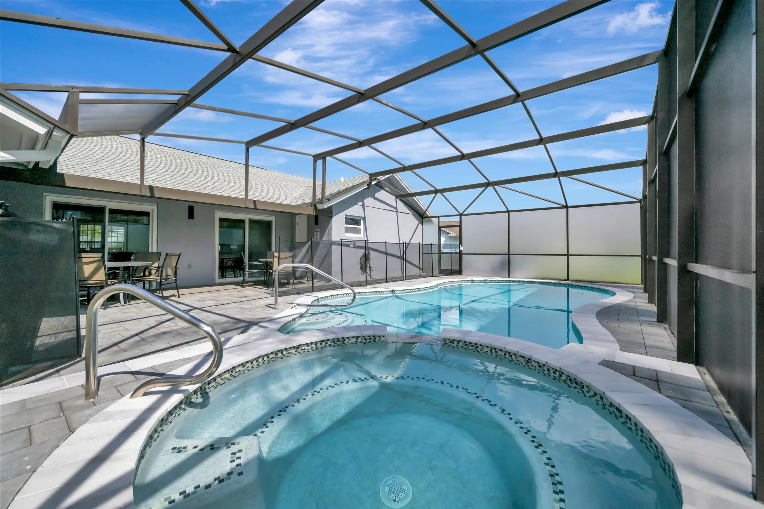 Private Arcade w/ Pool, Hot Tub, & Grill Sleeps 10