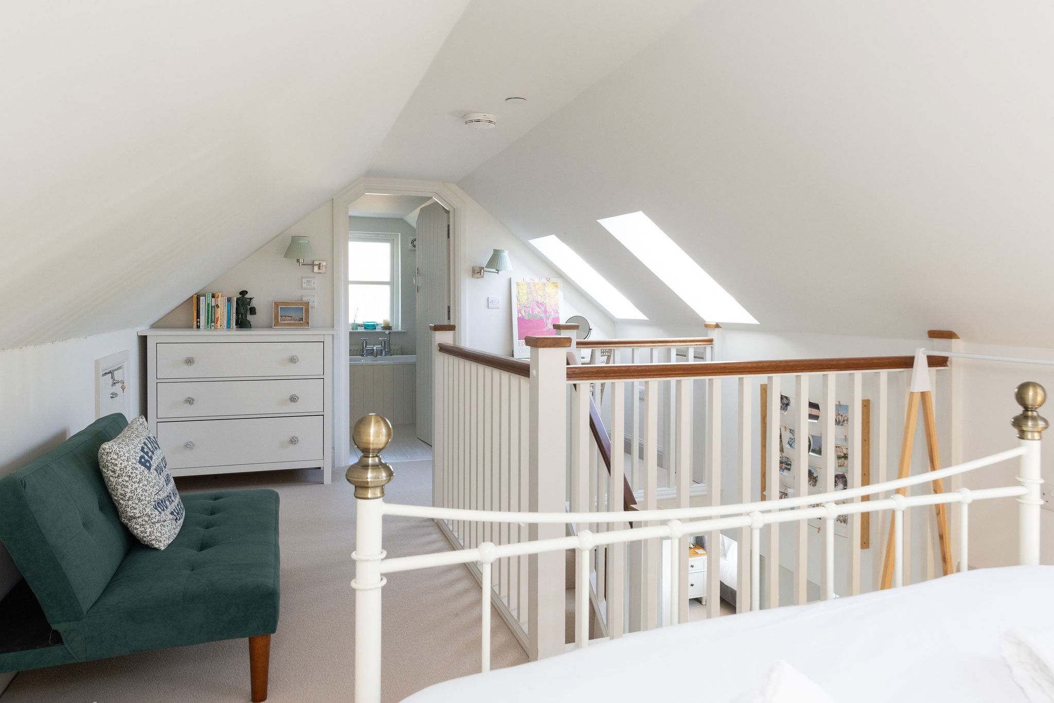 Spacious loft retreat with seating and en suite access