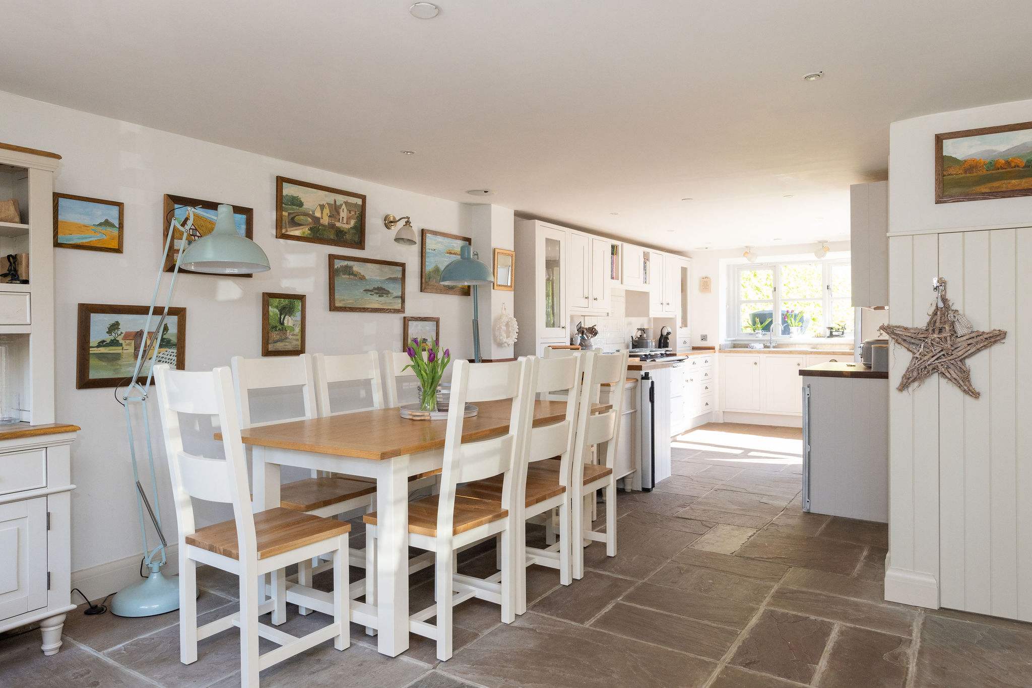 Spacious dining area perfect for long, relaxed meals together