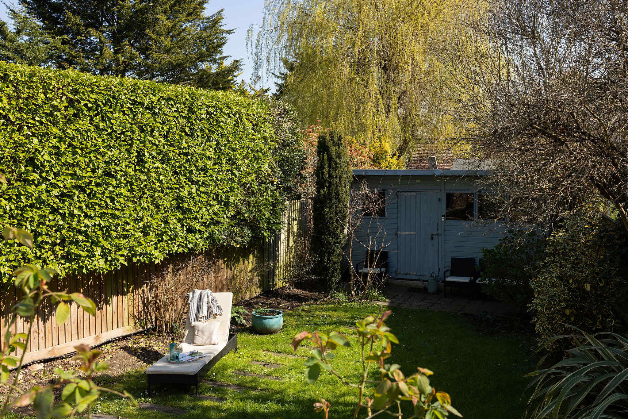 Private garden with lawn and peaceful outdoor space
