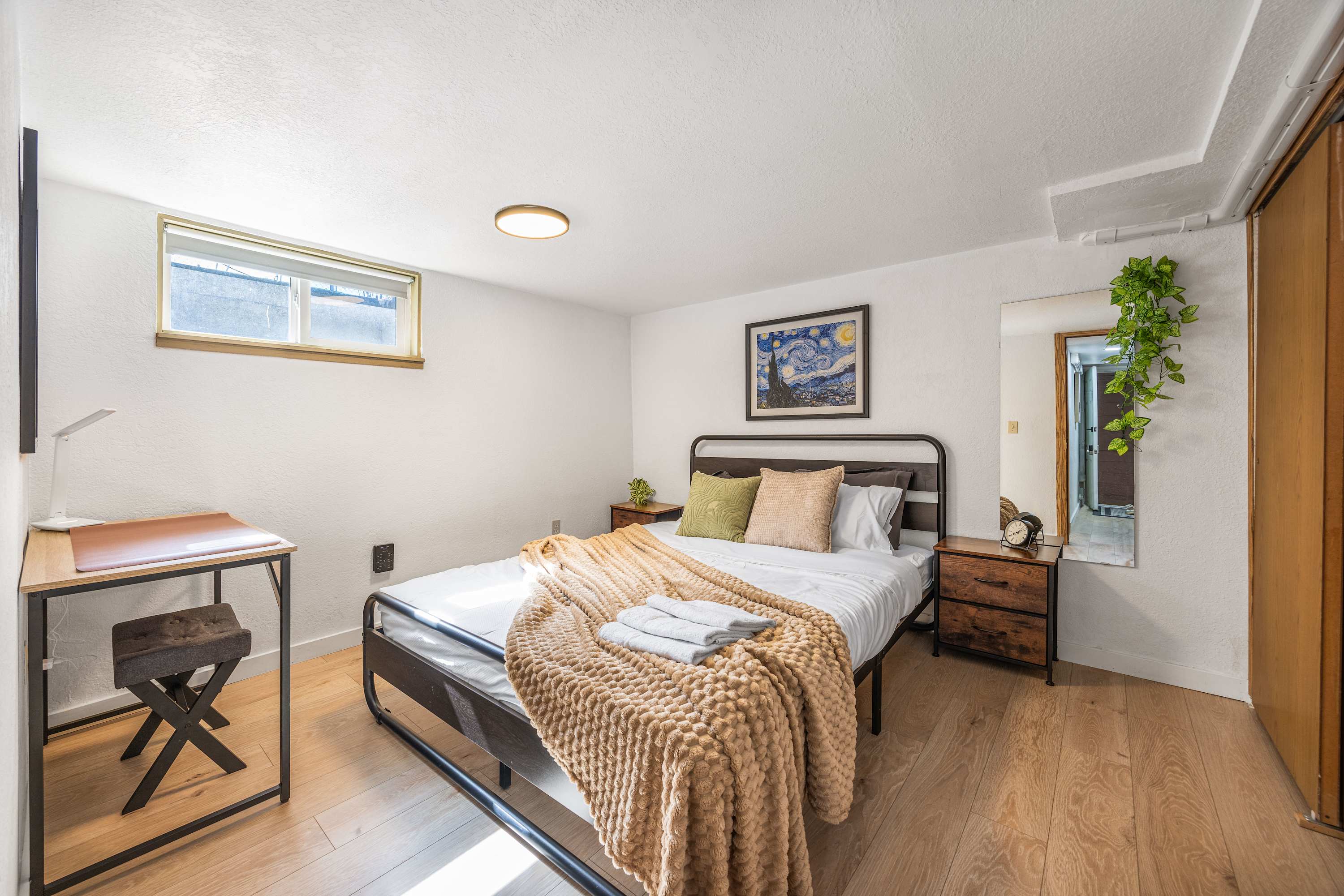 Modern 2BR Basement • Near LRT • Parking
