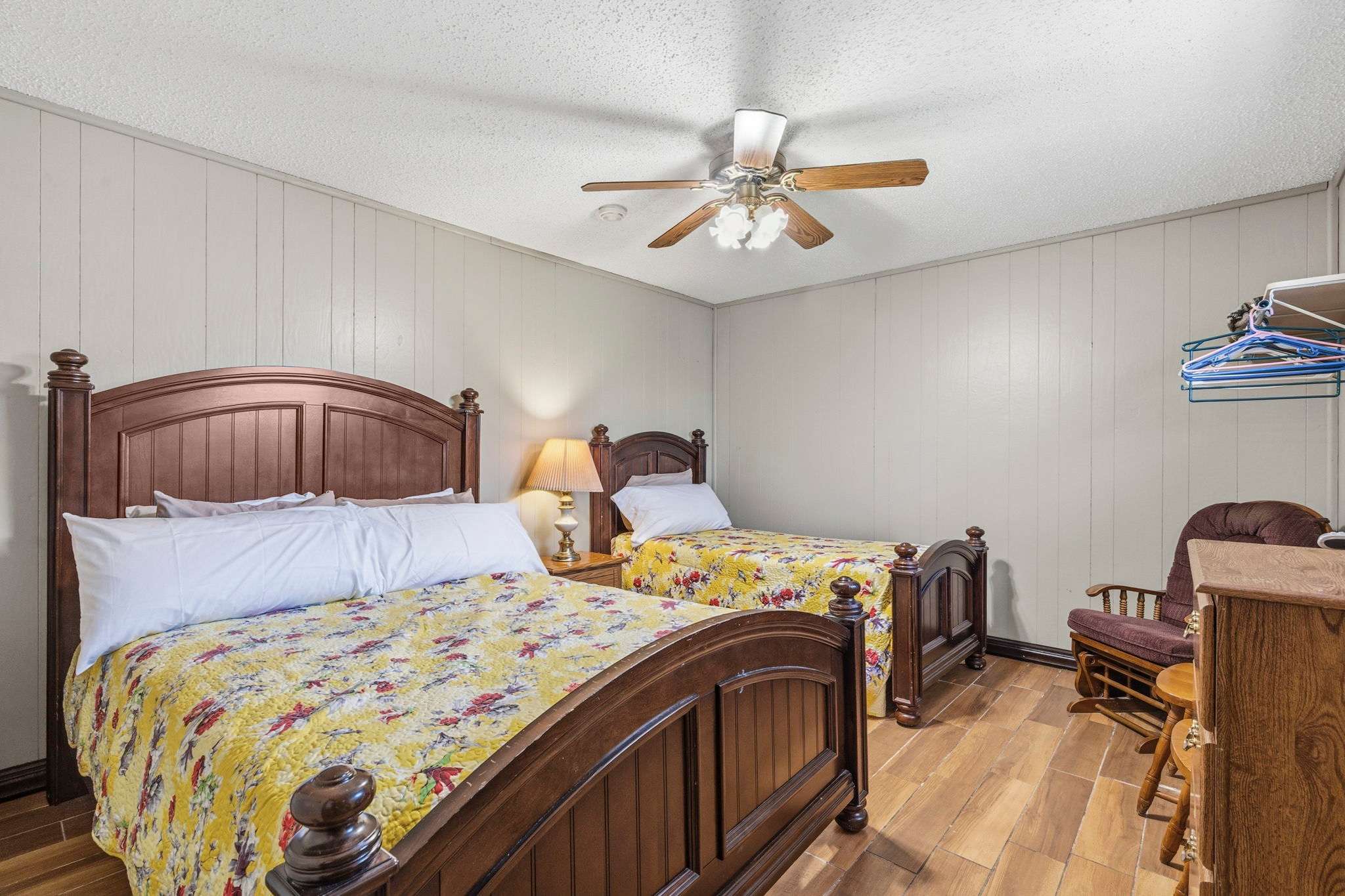 Bedroom 1 with queen and single bed