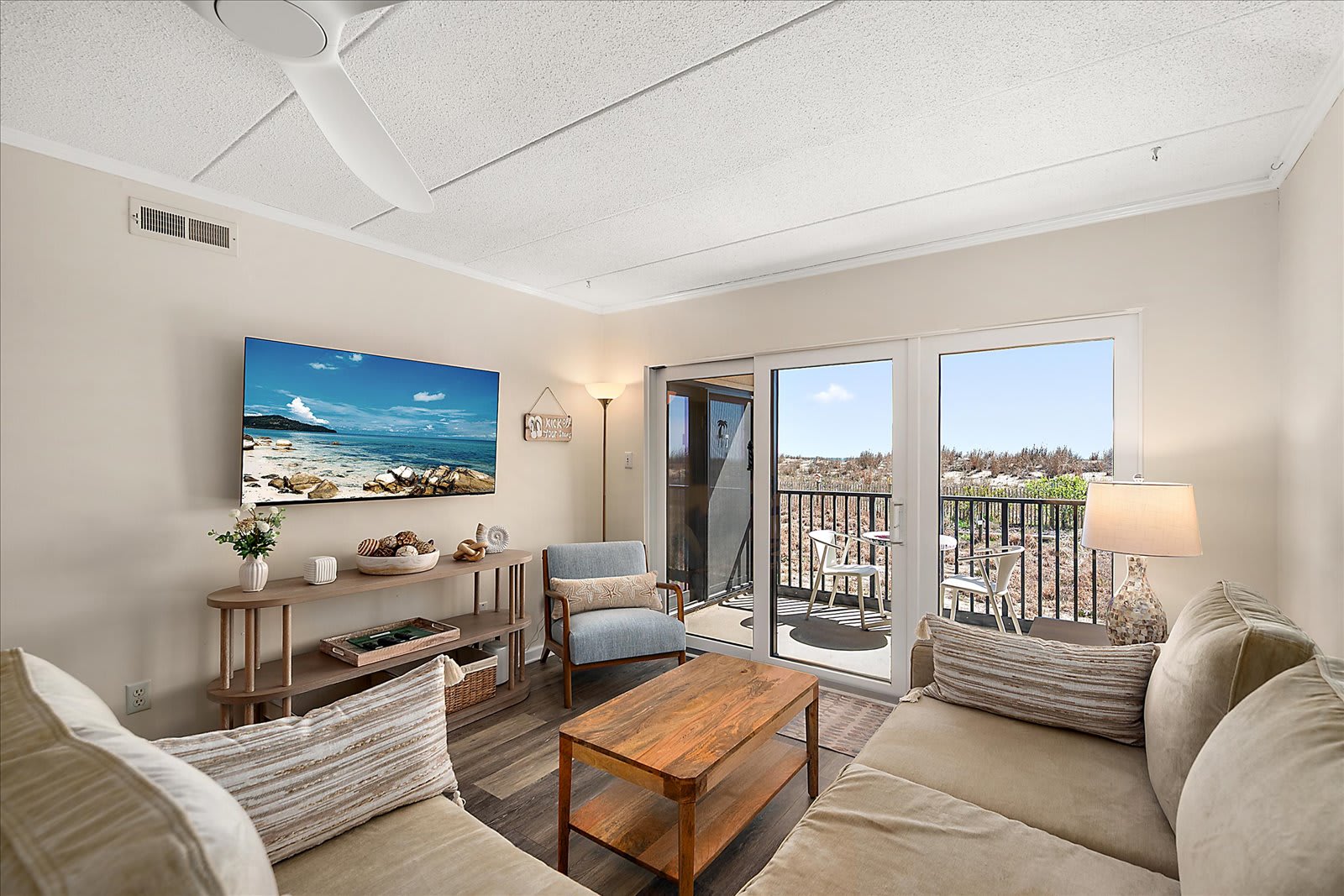 Nicely Updated Two Bedroom Beachfront Condominium