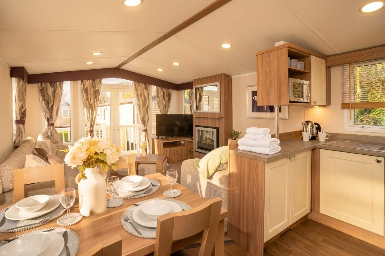 Seaside Caravan Nr Edinburgh Seton Sands Family Fun serviced apartment - Prestonpans - VivreStays