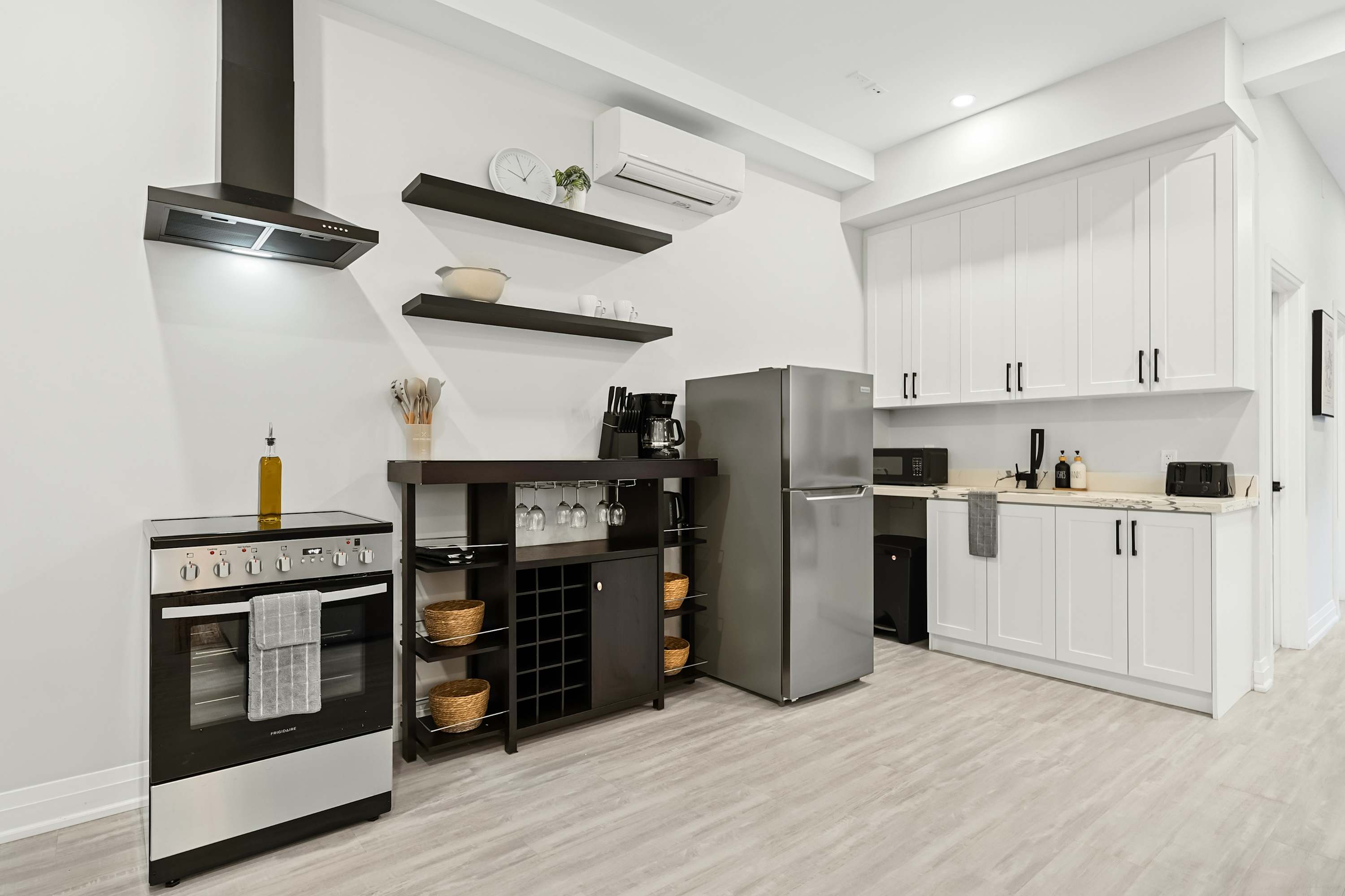 Kitchen space with added functionality for easy prep and everyday convenience.