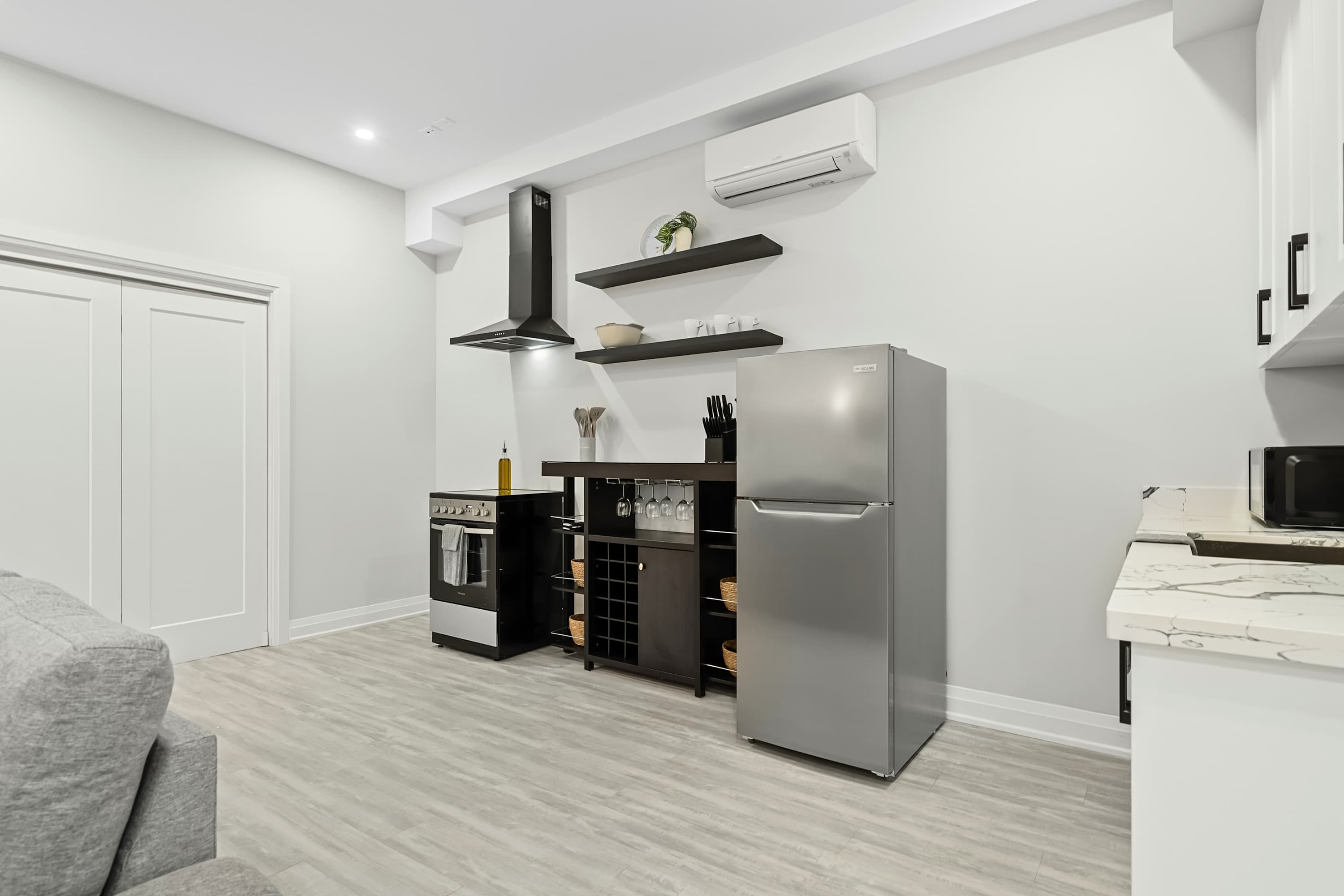 Enjoy the freedom to cook and settle in just like home.