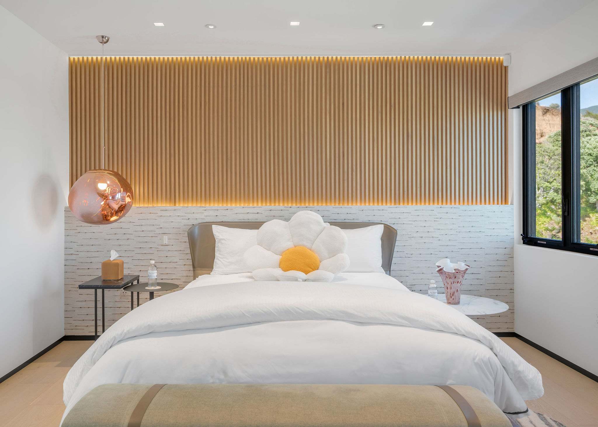 Unwind in a space that keeps your night routine seamless, with blackout shades.