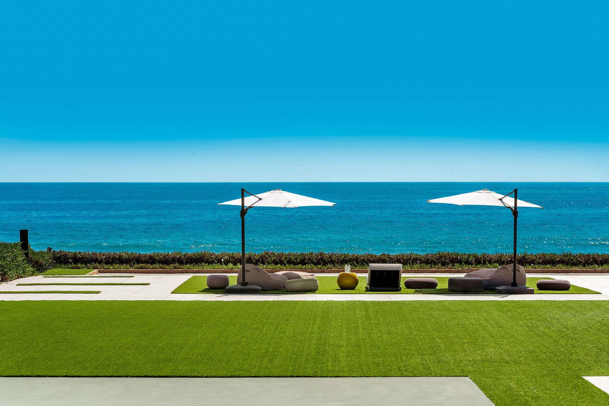 Settle into the lawn seating with open Pacific views stretching straight ahead.