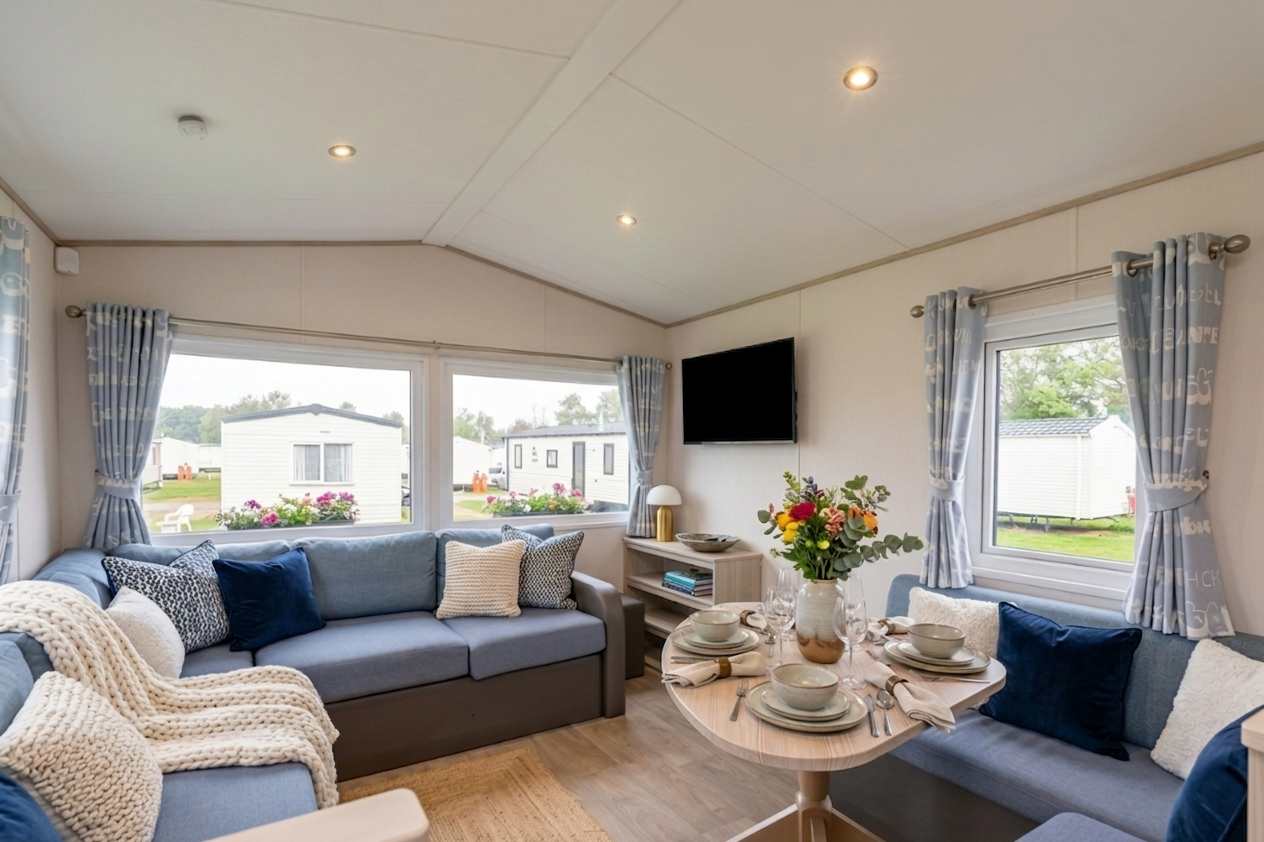 Seton Sands 3Beds Caravan with fast WiFi and Free Parking serviced apartment - Port Seton - VivreStays