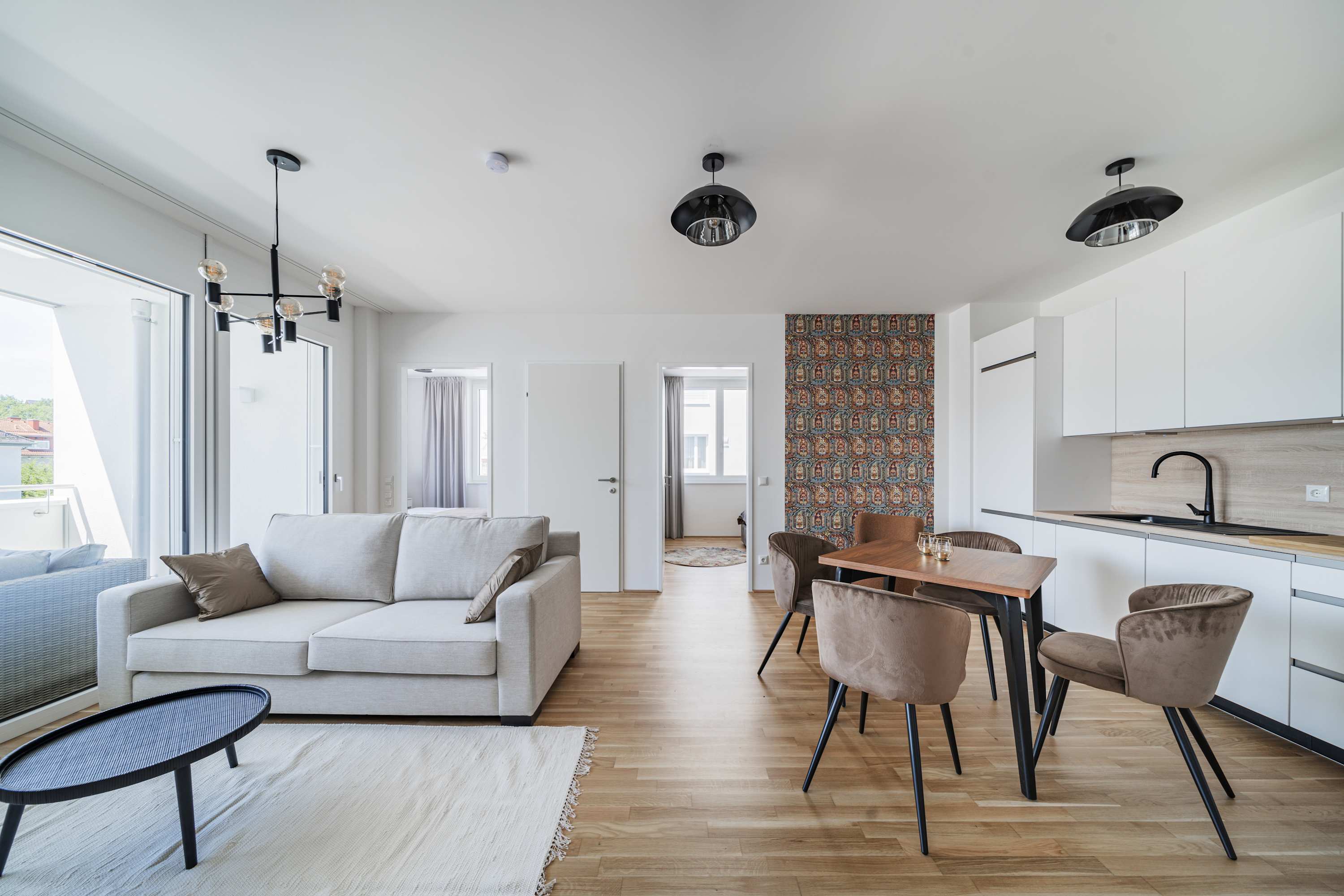 3 Zimmer Apartment mit Blick auf die Stadt