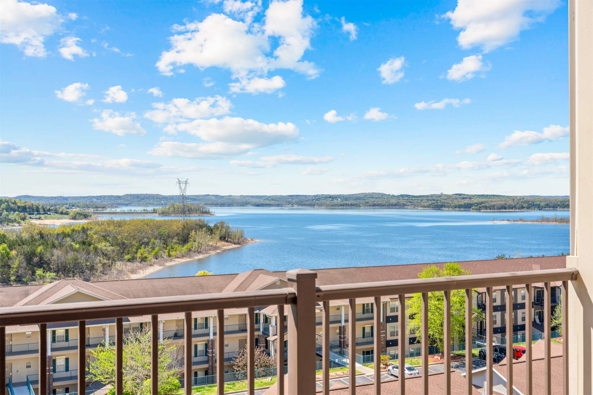 Lounge the day away or dine alfresco with lake views on the balcony​