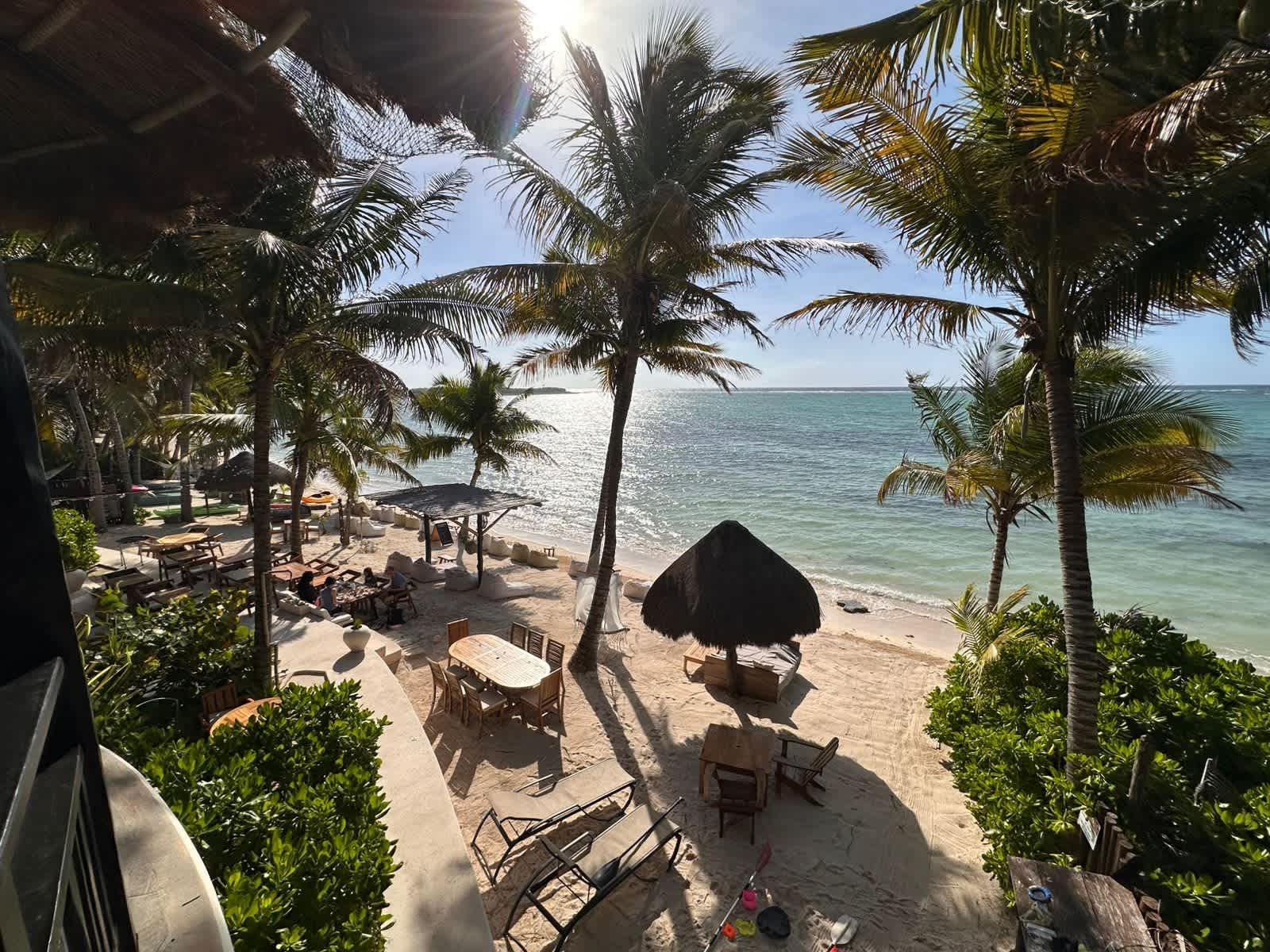 A charming ocean-view studio situated on the second floor.