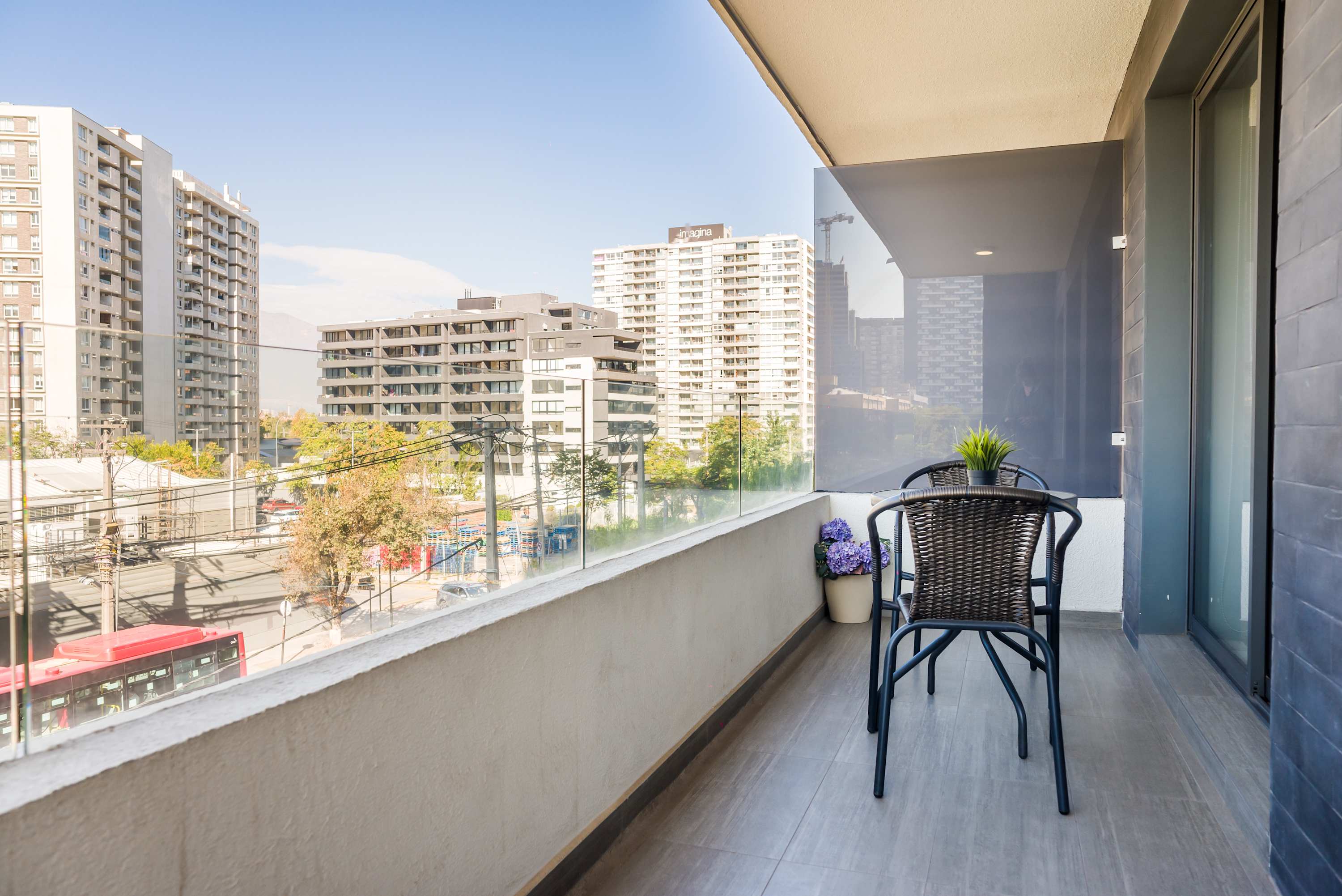 Enjoy city views from your private balcony, perfect for morning coffee or evening relaxation.