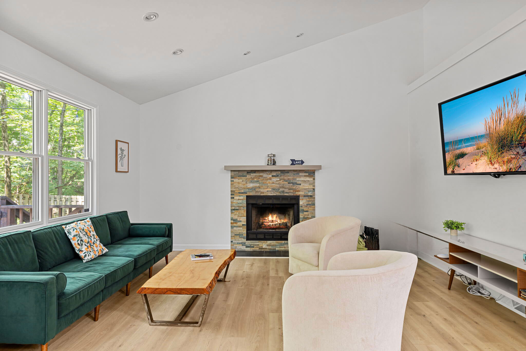 The Hearth Room is a popular place for guests to hang out. For obvious reasons.