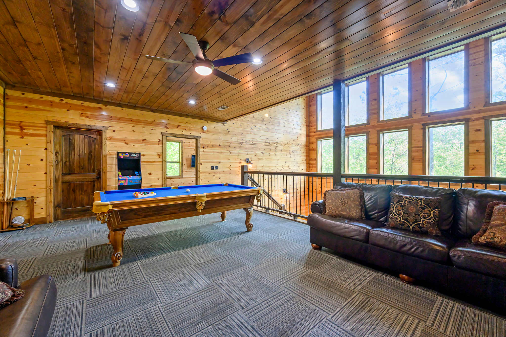 Unwind or enjoy a family game night in the spacious loft​
