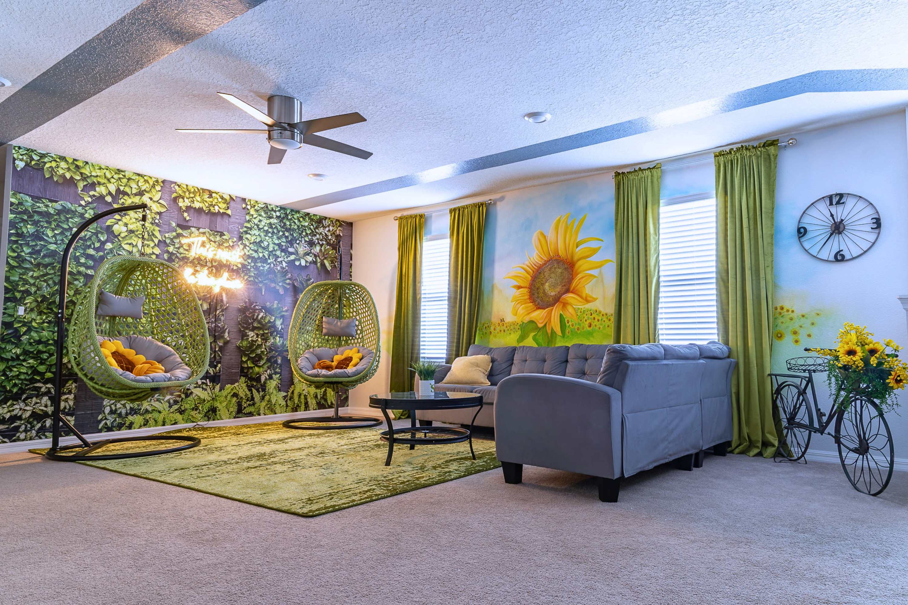 Relax in the bright and spacious family lounge