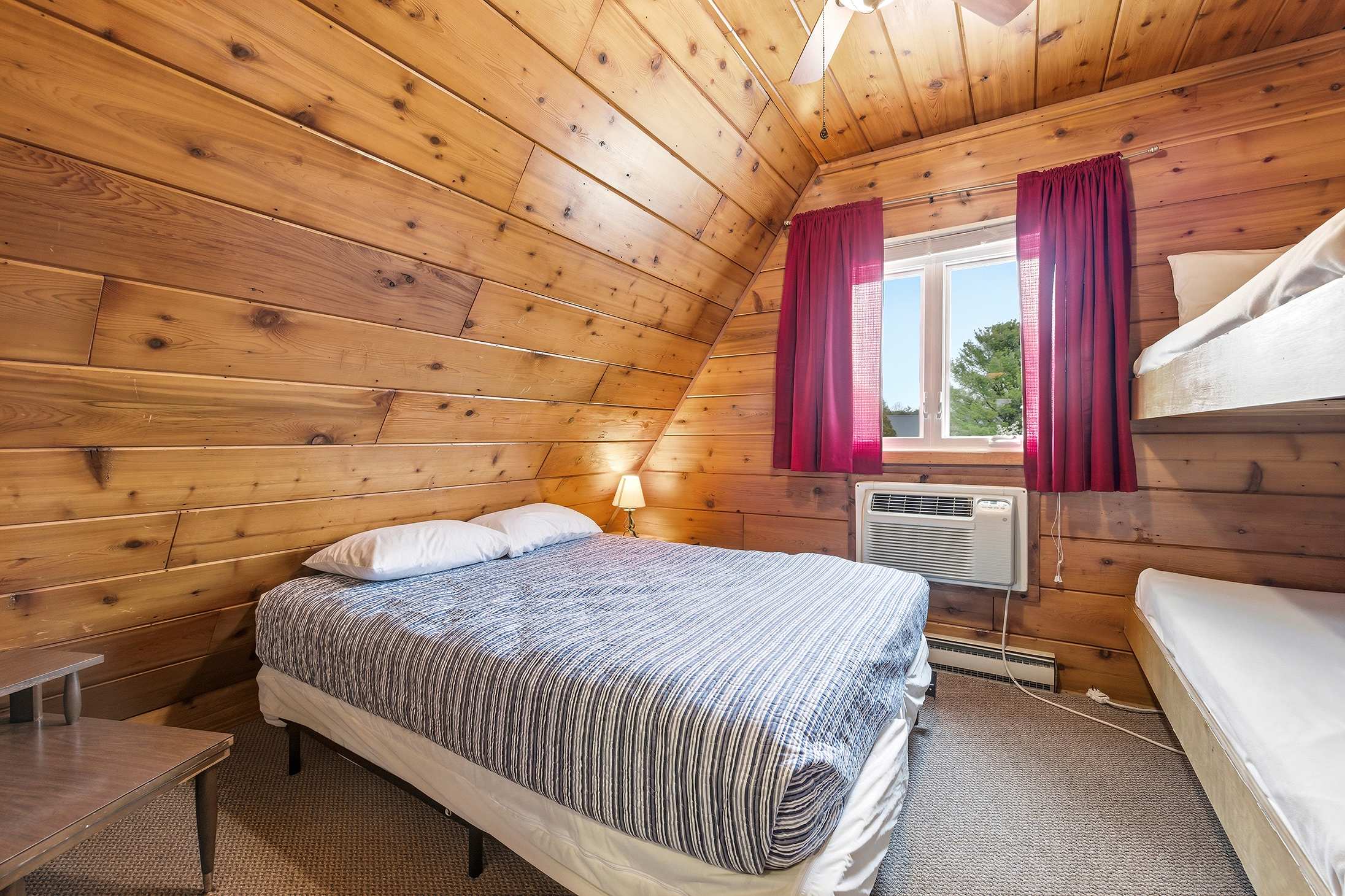 Good beds, warm walls, and just enough light to sleep well every night.